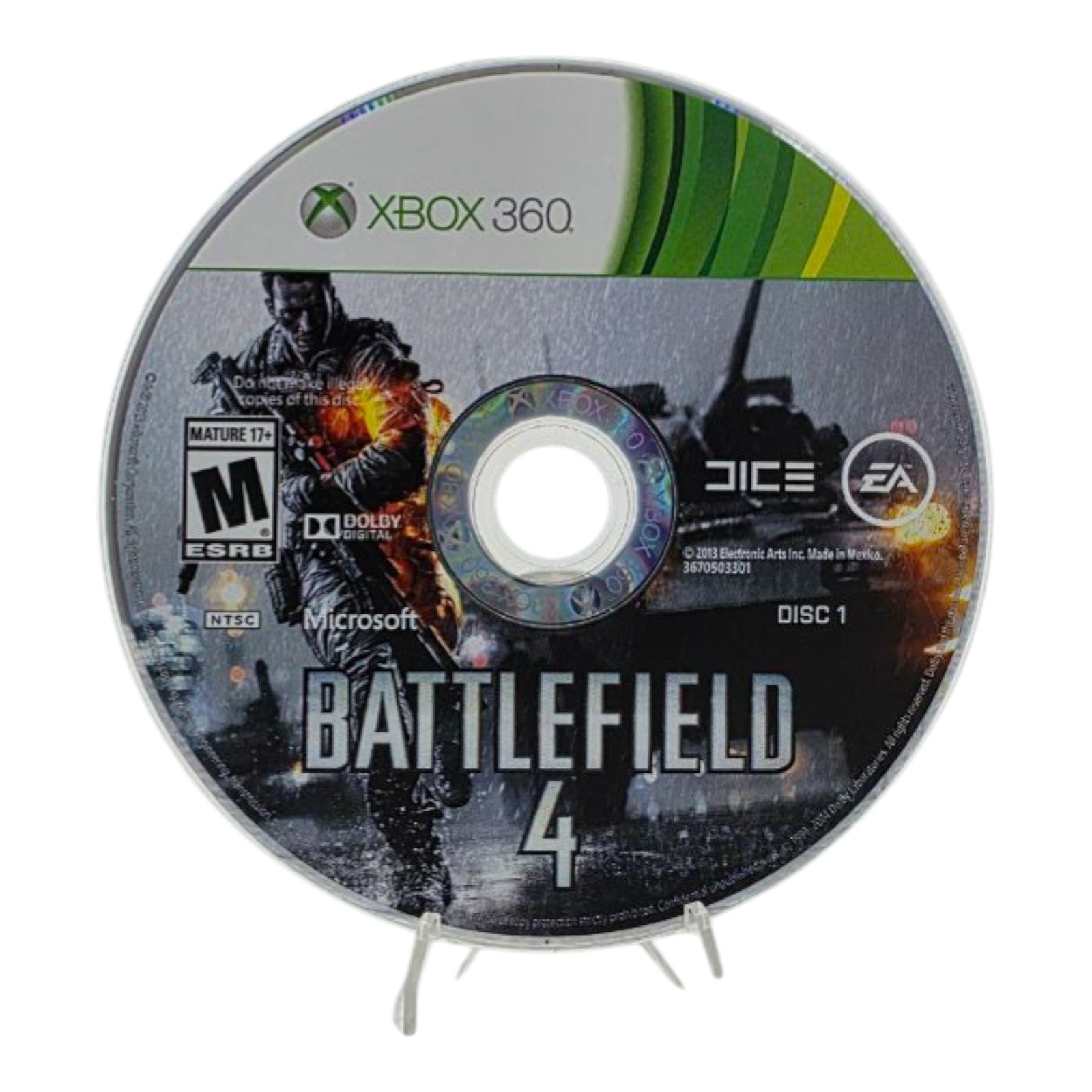 Battlefield 4 Xbox 360 Complete with Case and 2 Discs Tested 2013 No Manual