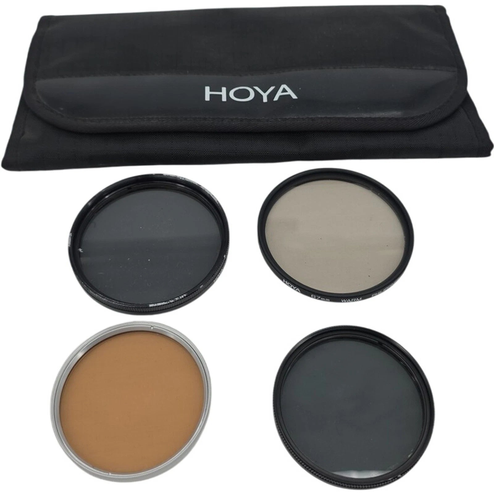 Lot of 4 Hoya 58mm 67mm PL-CIR Hoya 67mm WARM & Merkury Optics 58mm Filters