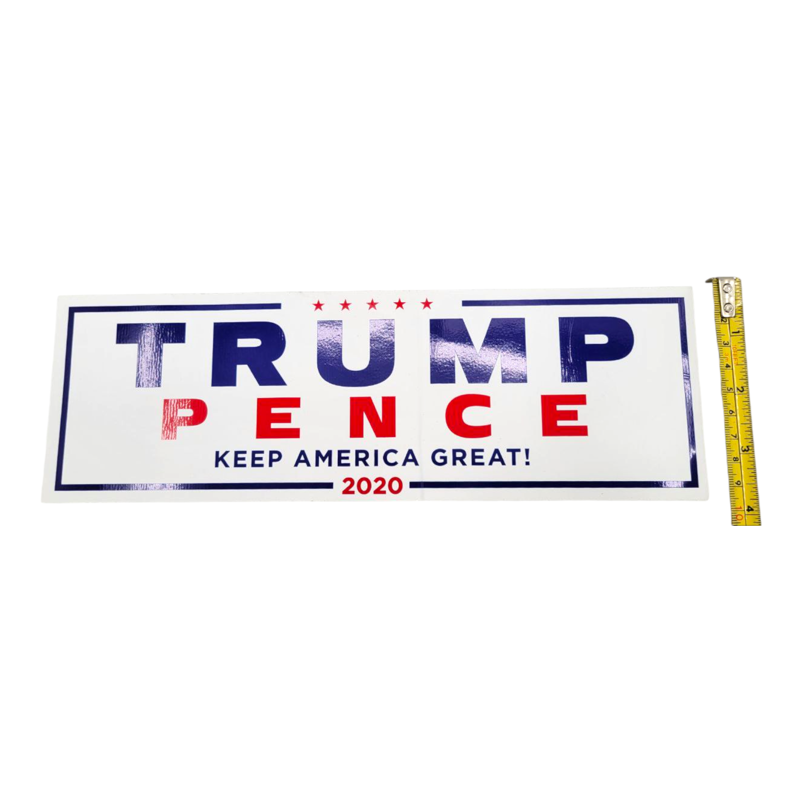 Trump Pence 2020 Keep America Great Bumper Sticker Zip-Strips Removable
