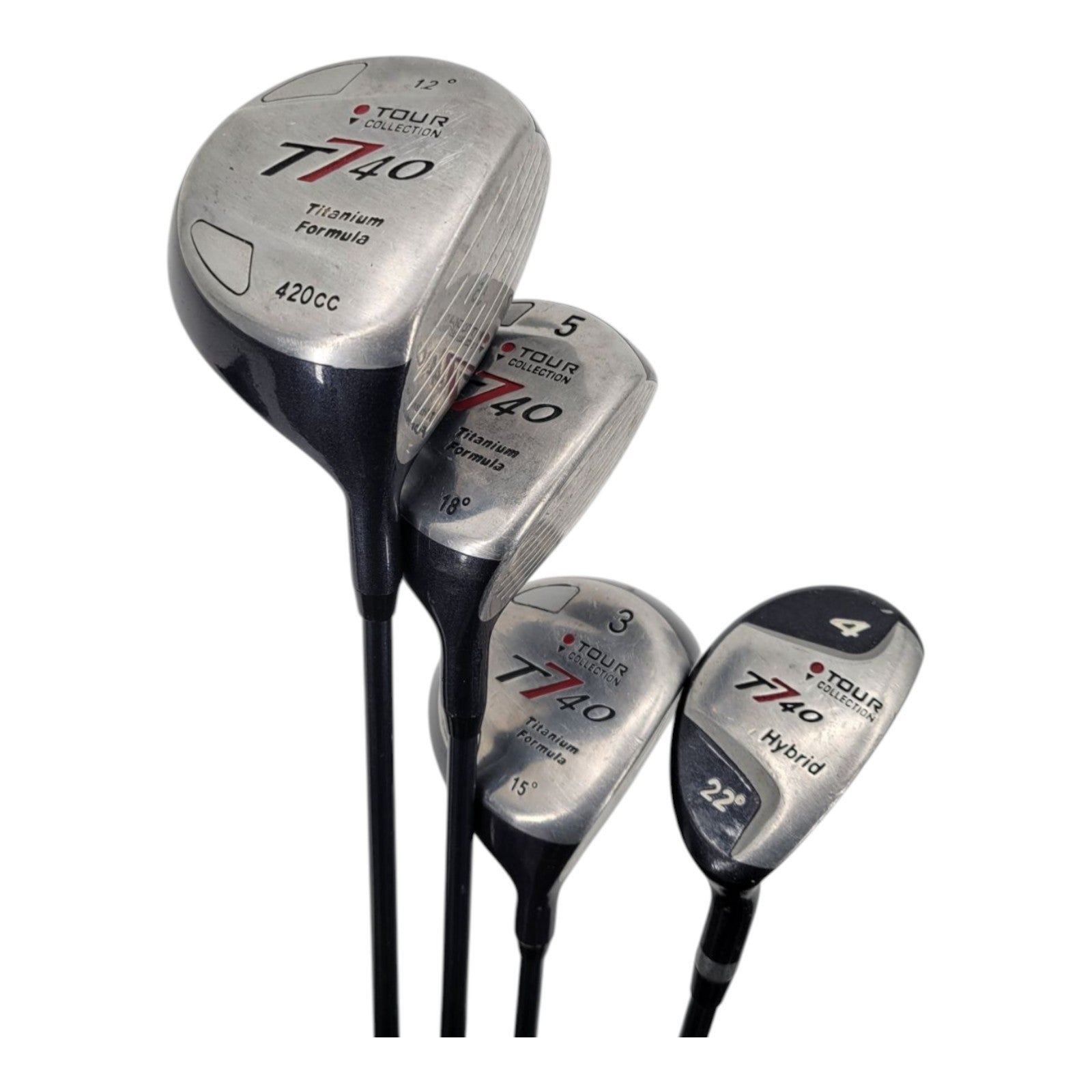 Tour Collection Ladies RH Driver 3 5 Woods 4 Hybrid Golf Club Bundle L Flex