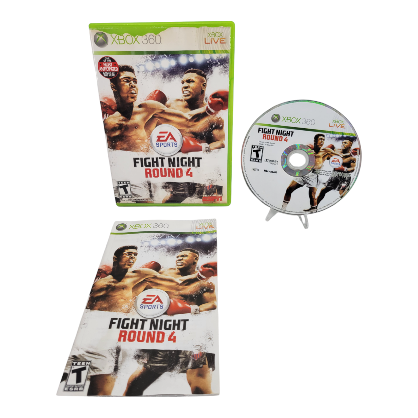 EA Sports Fight Night Round 4 Xbox 360 2009 Microsoft Boxing Game