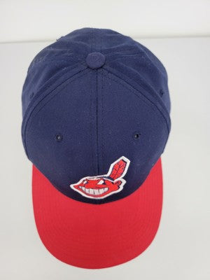 VTG GCC Cleveland Indians Chief Wahoo Snapback Hat Red Bill GCap