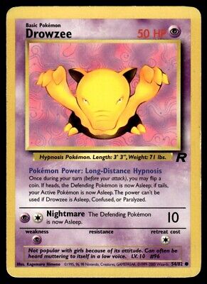 Pokemon TCG Team Rocket Drowzee 2000 Basic Common #73 Lightly Played Card