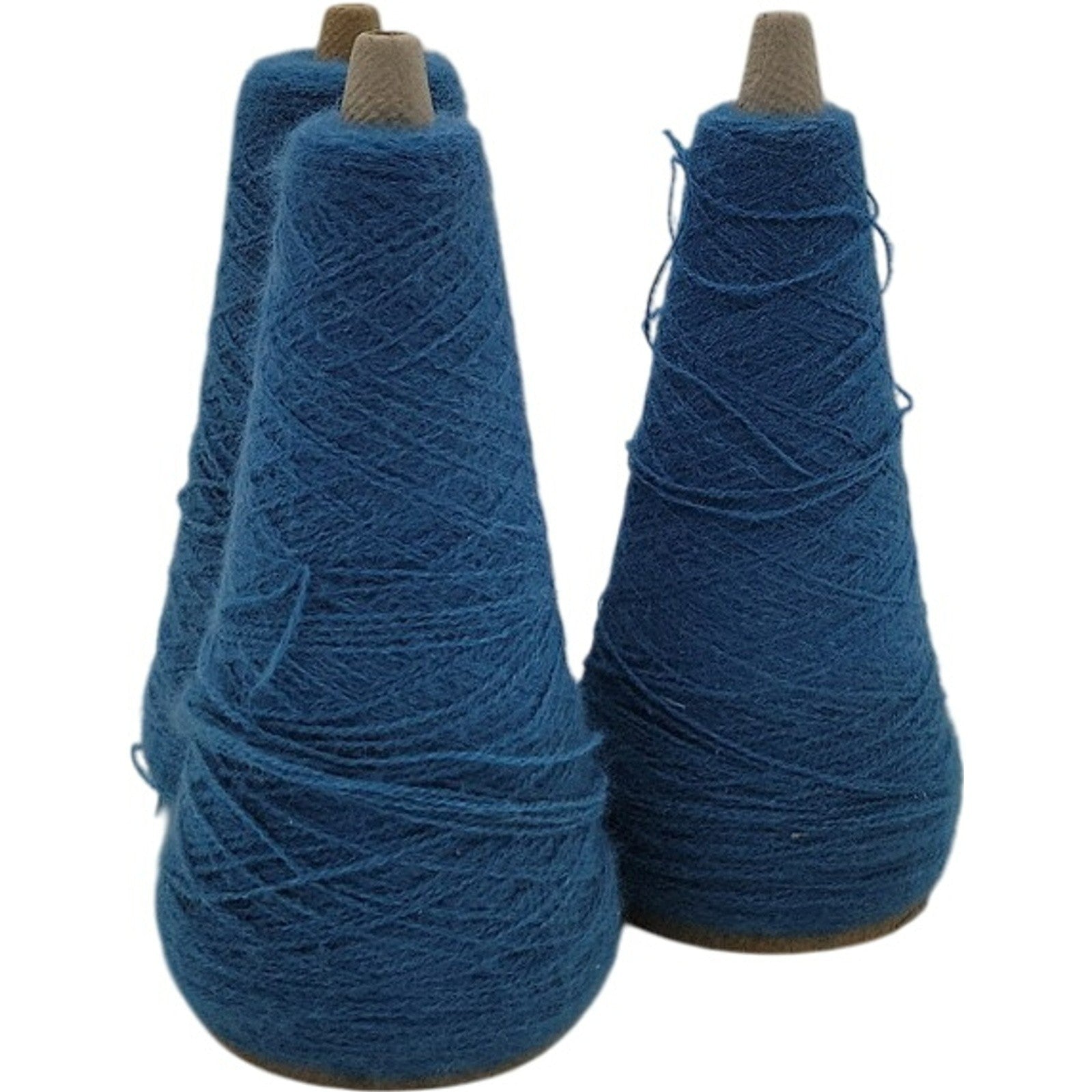 Vintage Templon 2/24 Acrylic Cone Yarn Blue Heather S-83353 Lot of 3
