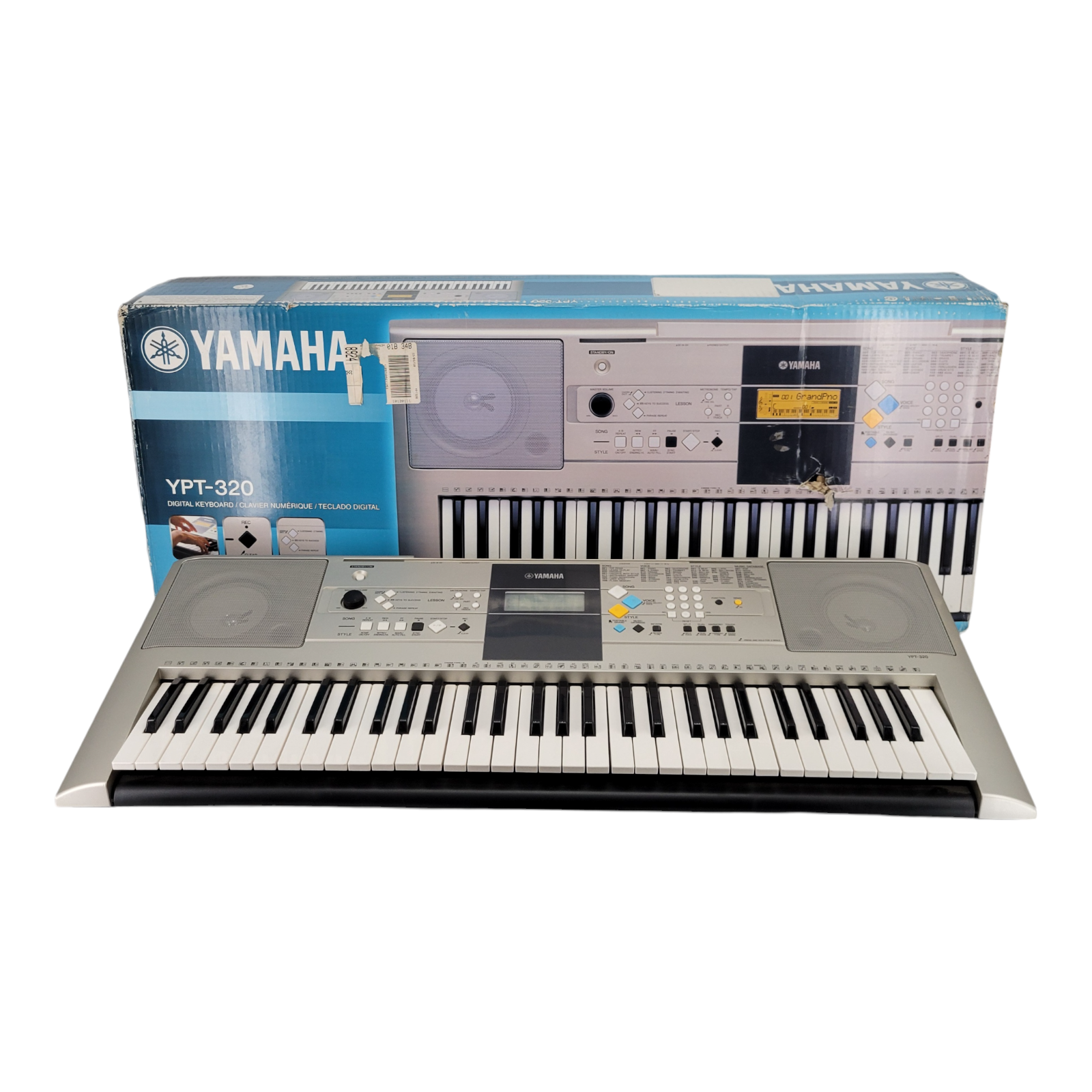 Yamaha YPT-320 Portable 61-Key Digital Keyboard with Built-In Lessons