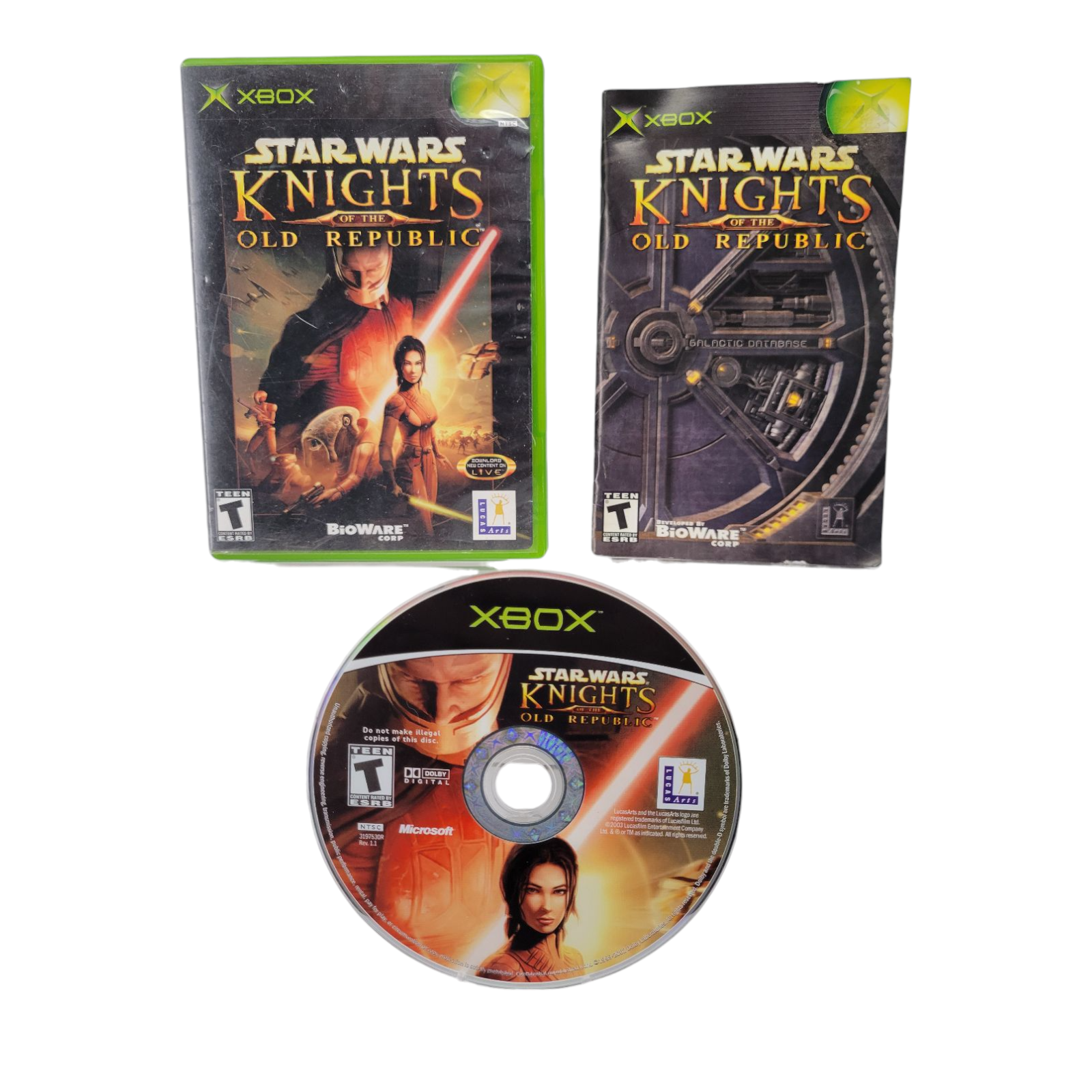 Bioware Star Wars Knights of the Old Republic Xbox 2003 Complete