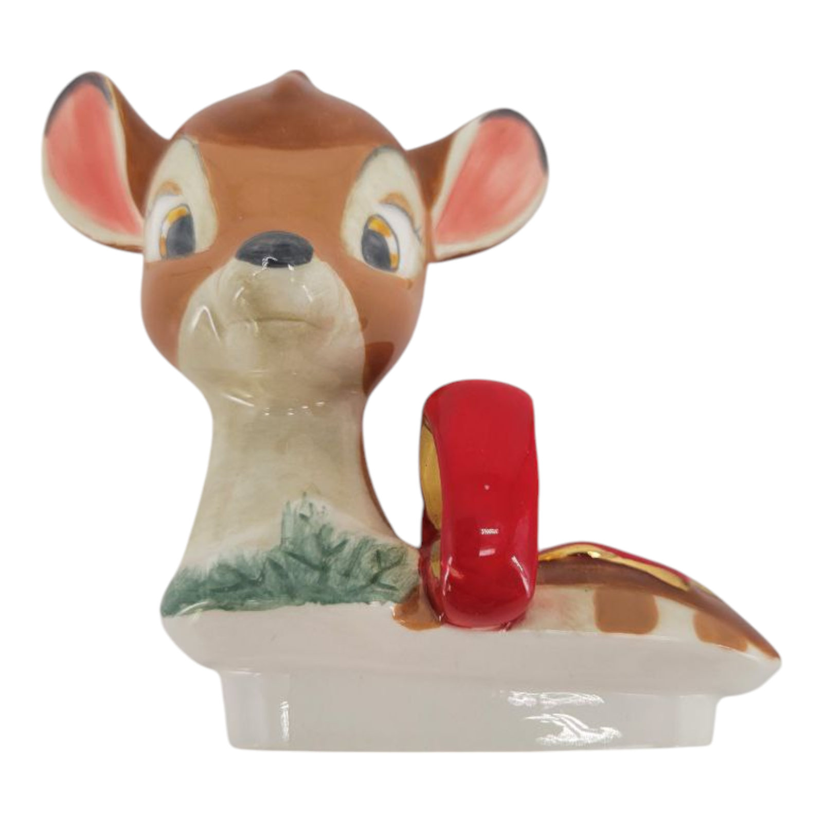 Disney Bambi Ceramic Christmas Sugar Bowl Holiday Decor