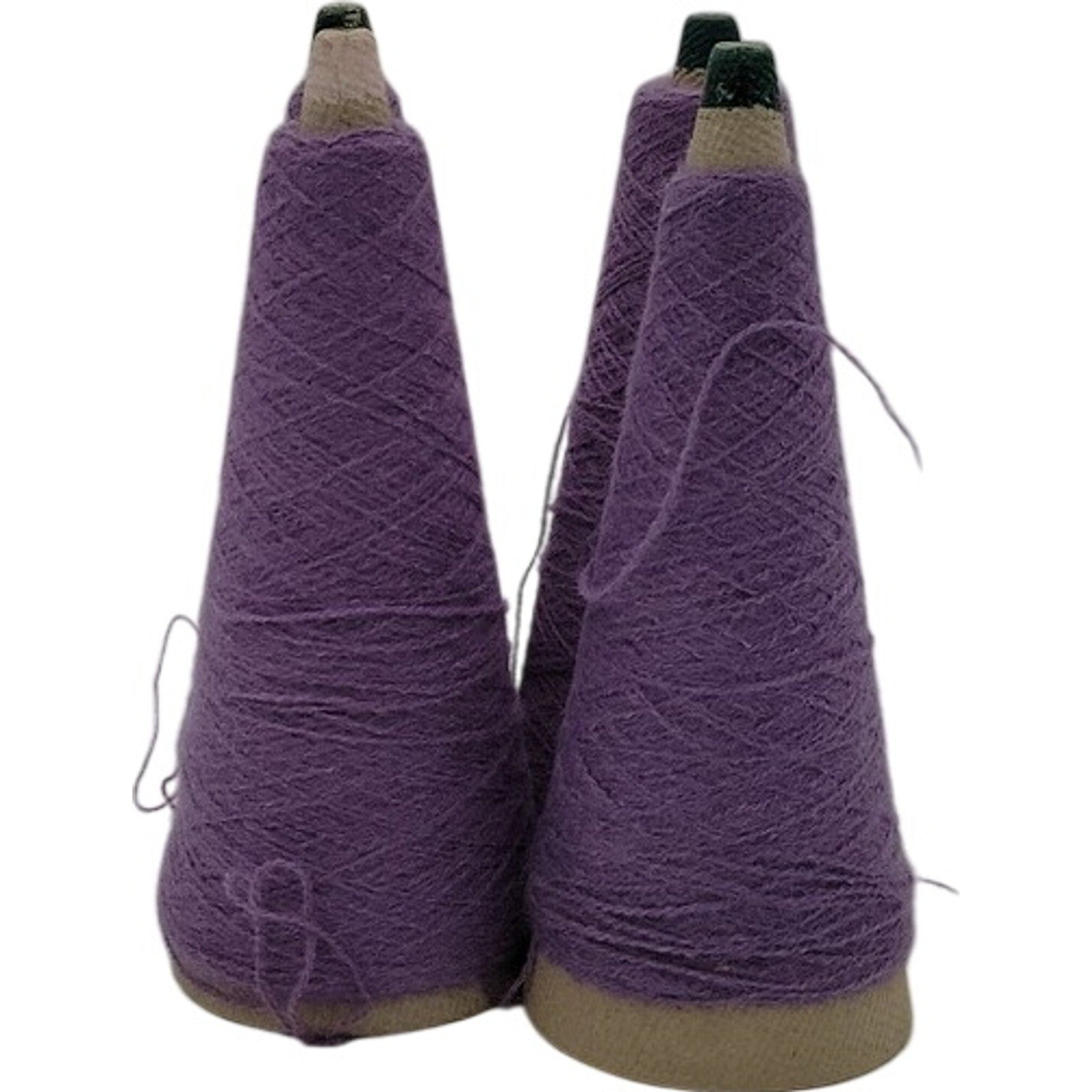 Vintage Templon 2/24 Dark Lavender Heather O/N Blend Weaving Knitting Lot of 4