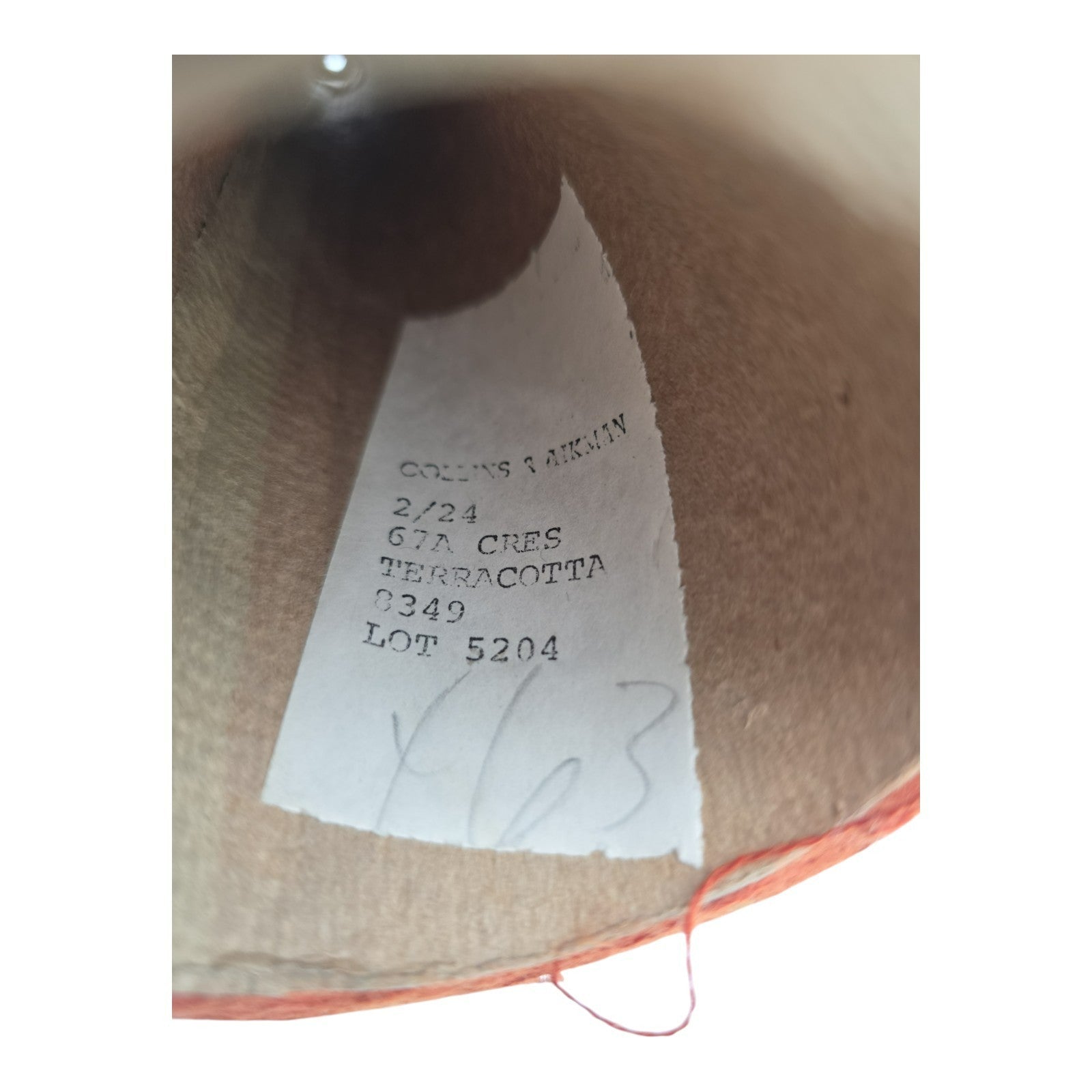 Vintage Collins And Aikman Terracotta 8349 Yarn Cone 2/24