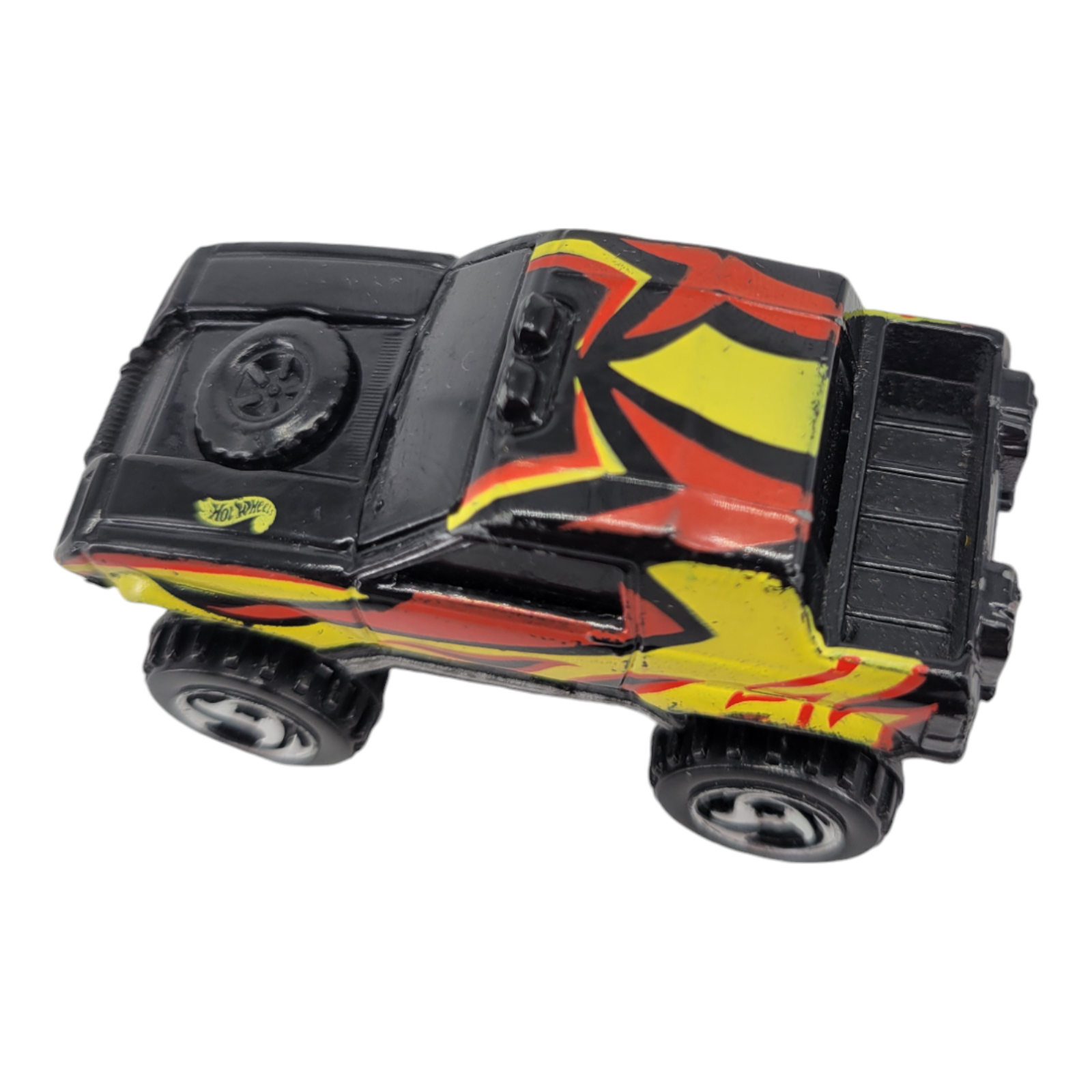 1984 Mattel Hot Wheels Black Yellow Red Off-Road Toy Truck Diecast Vintage