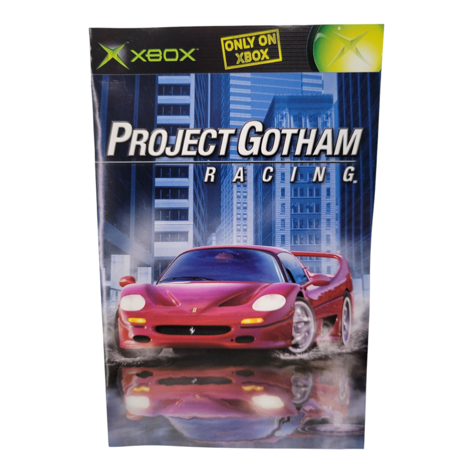 Xbox Project Gotham Racing Platinum Hits Complete Case Manual 2002