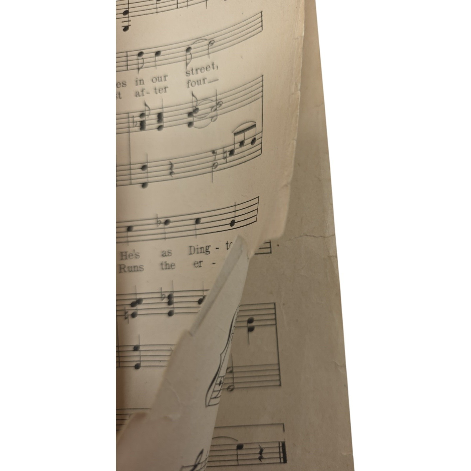 1920 Vintage Sheet Music Ding Toes Caddigan and Story Sung by Francis White