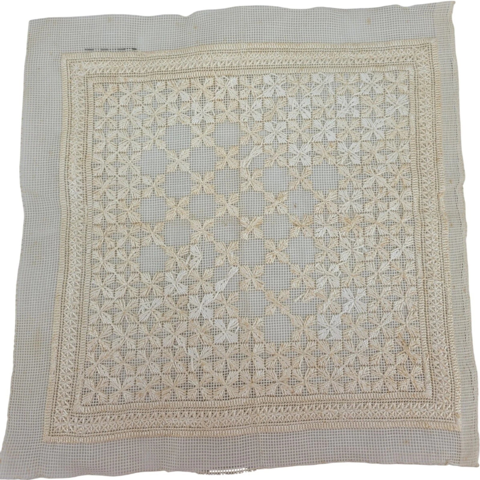 Vintage 1978 Mazaltov's Inc Swedish Weaving / Huck Embroidery Pillow Kit