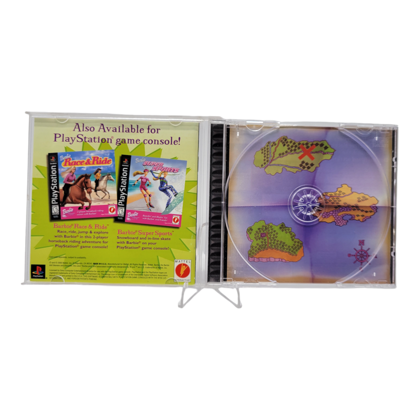 Mattel Detective Barbie The Mystery Cruise PlayStation Game PS1 ESRB E 2000