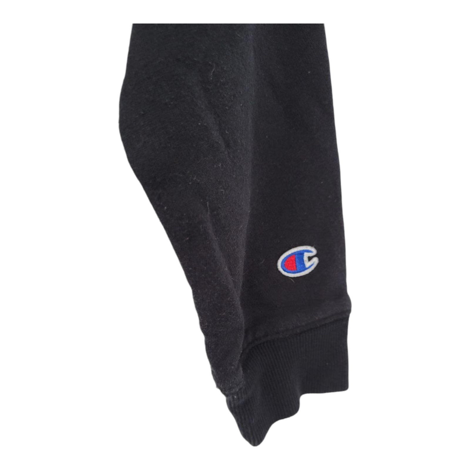 Champion Black Hoodie Embroidered Logo Pullover Sweatshirt Unisex Kids XL