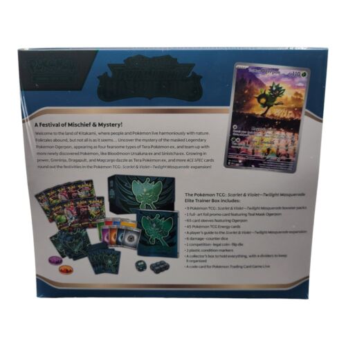 Pokemon TCG Scarlet and Violet 6 Twilight Masquerade Elite Trainer Box Sealed