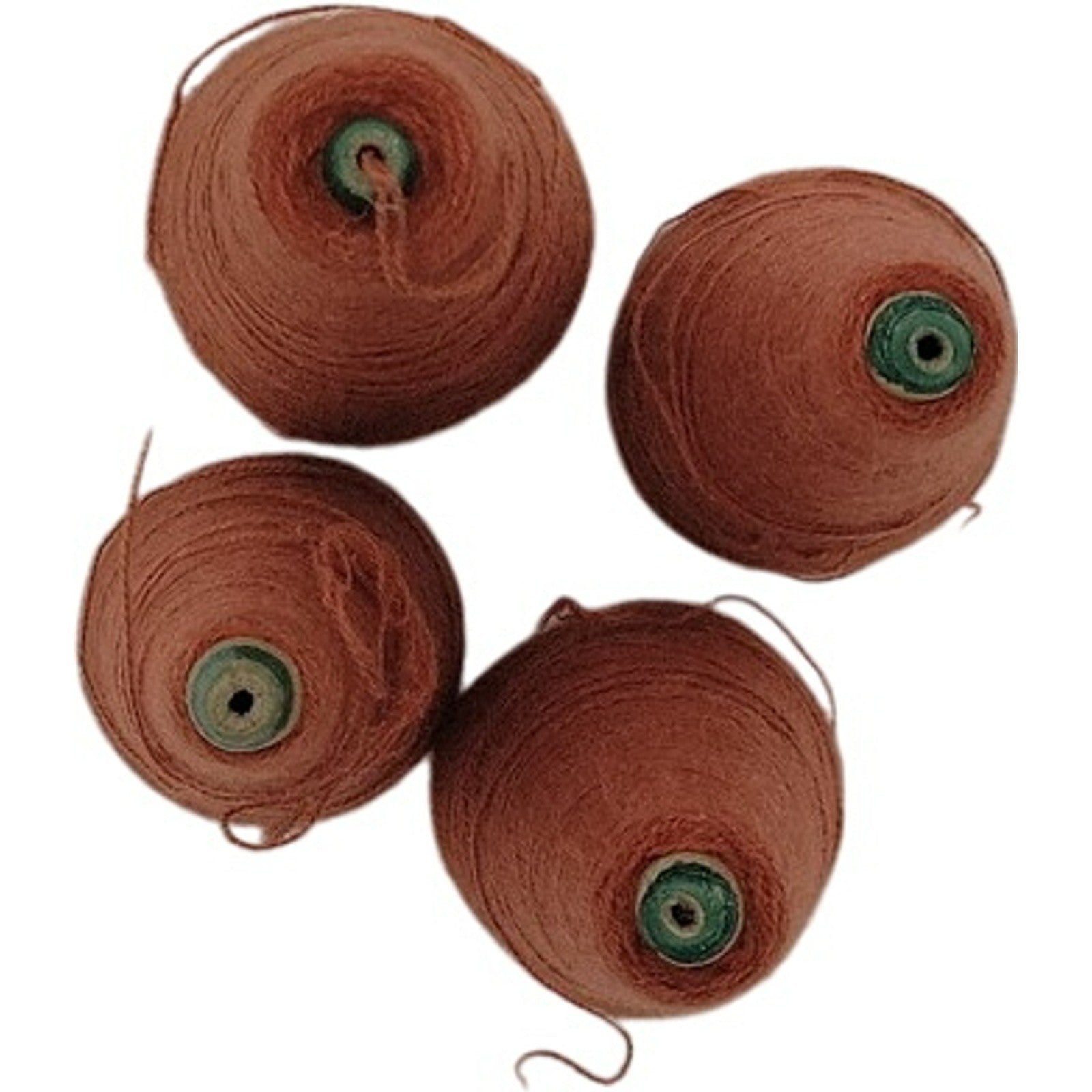 Vintage Templon 2/24 Dk Spice Heather Acrylic Cone Yarn S-77452 Lot of 4