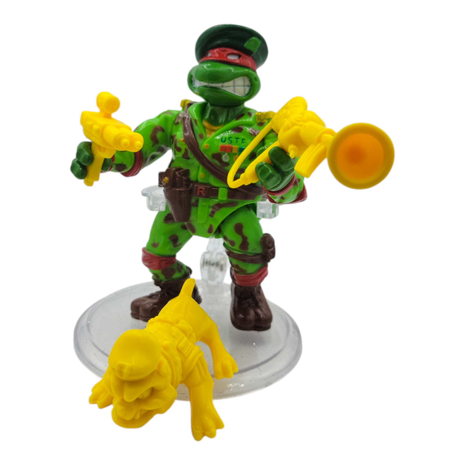 1991 Green Beret Raphael TMNT Teenage Mutant Ninja Turtles Playmates Vintage