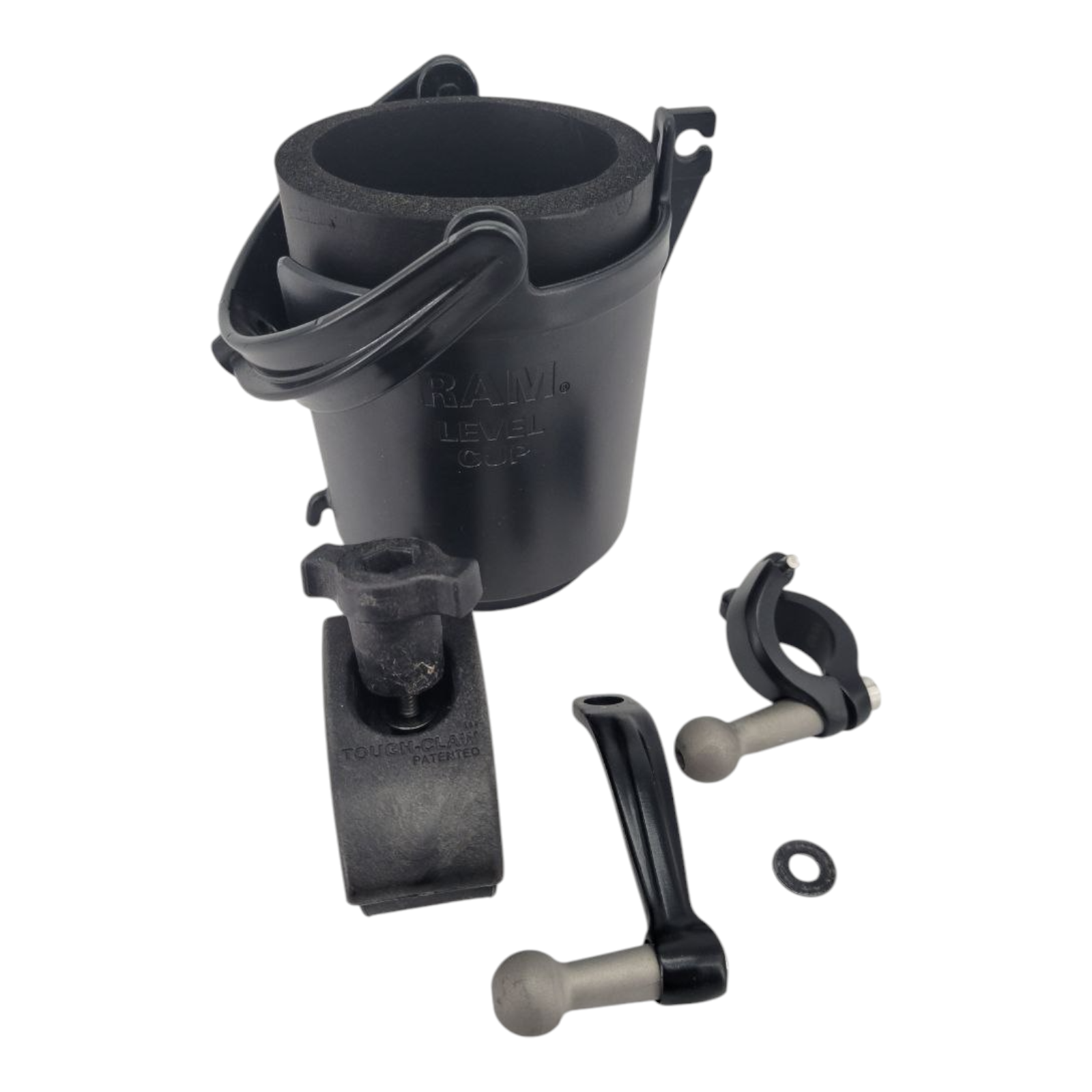 RAM Mounts Level Cup Drink Holder with Tough Claw Mounting Kit