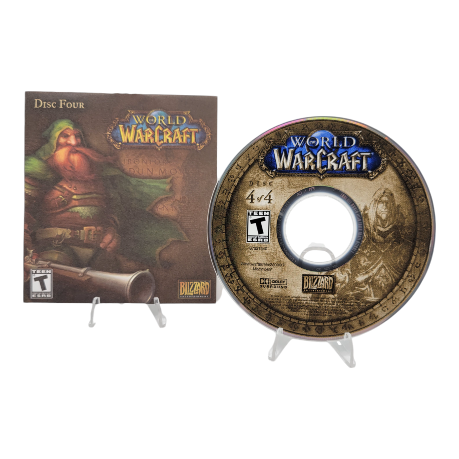 Blizzard Entertainment World of Warcraft 2004 PC Game Complete 4-Disc Set