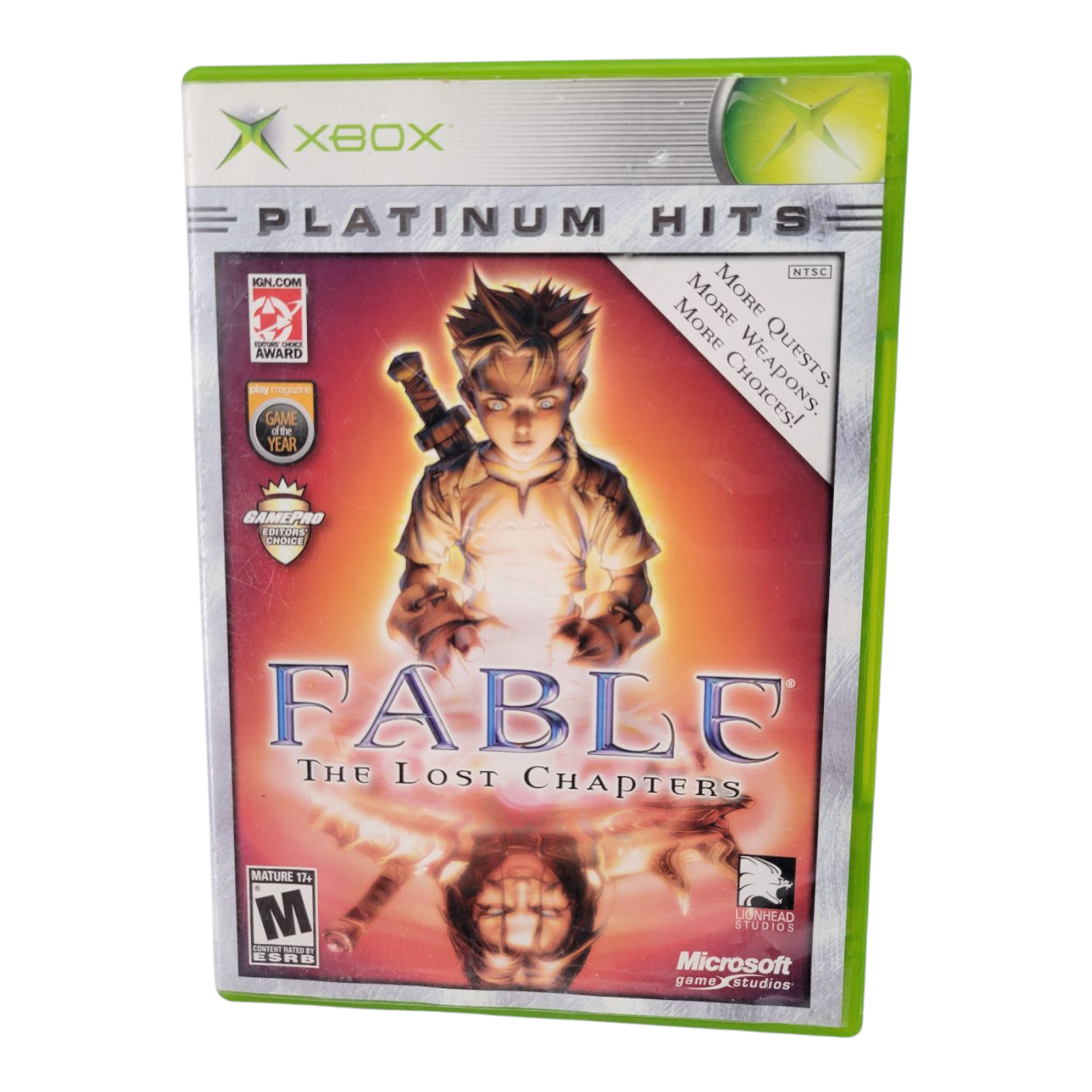 Microsoft Xbox 2005 Fable The Lost Chapters Platinum Hits Complete