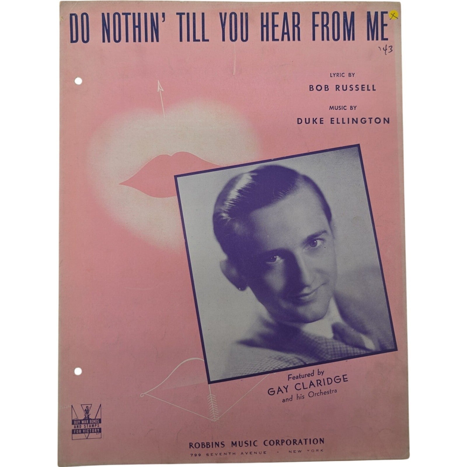 1943 Sheet Music Do Nothin’ Till You Hear from Me by Duke Ellington Bob Russell