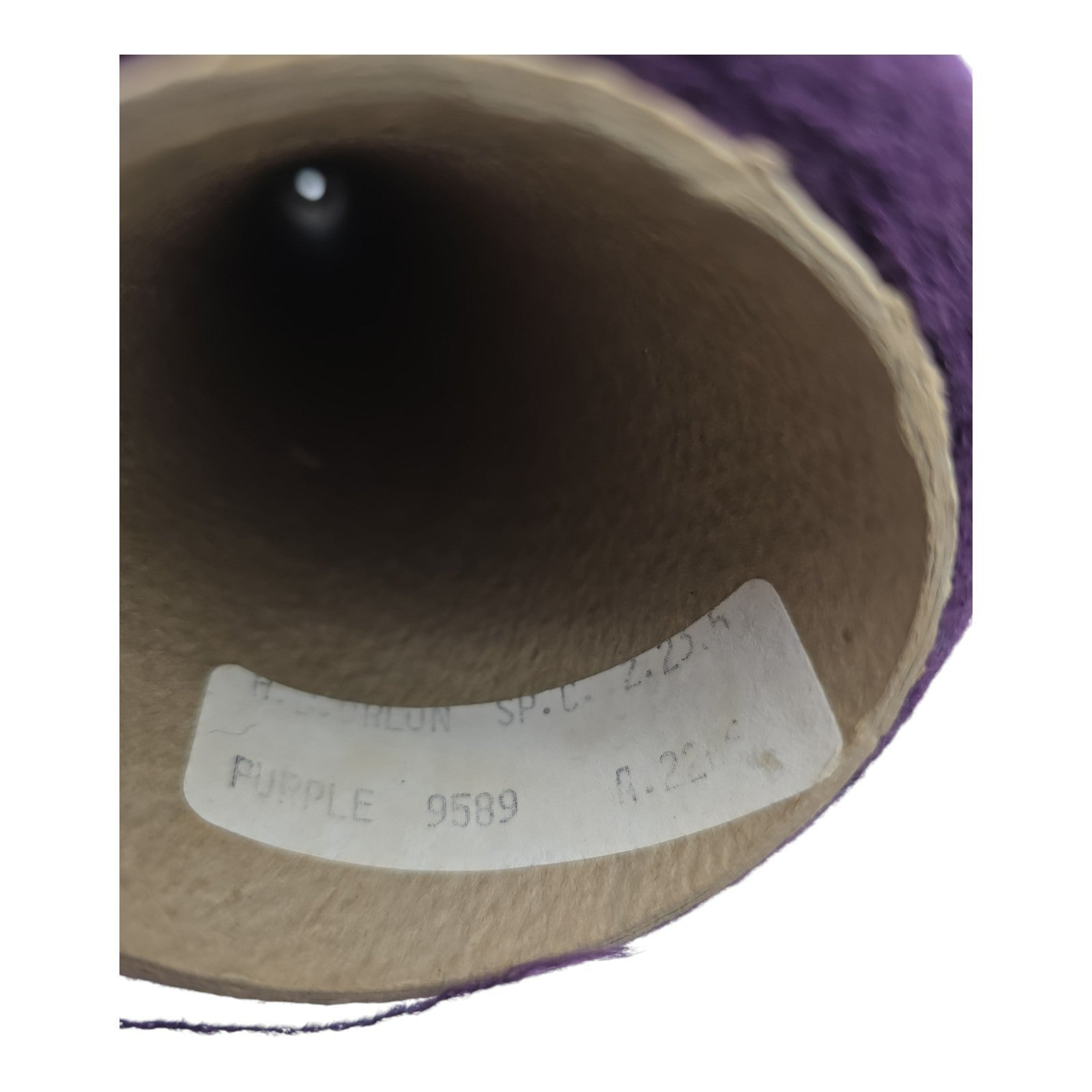 Vintage Unbranded Purple 9589 Yarn Cone Lot of 3