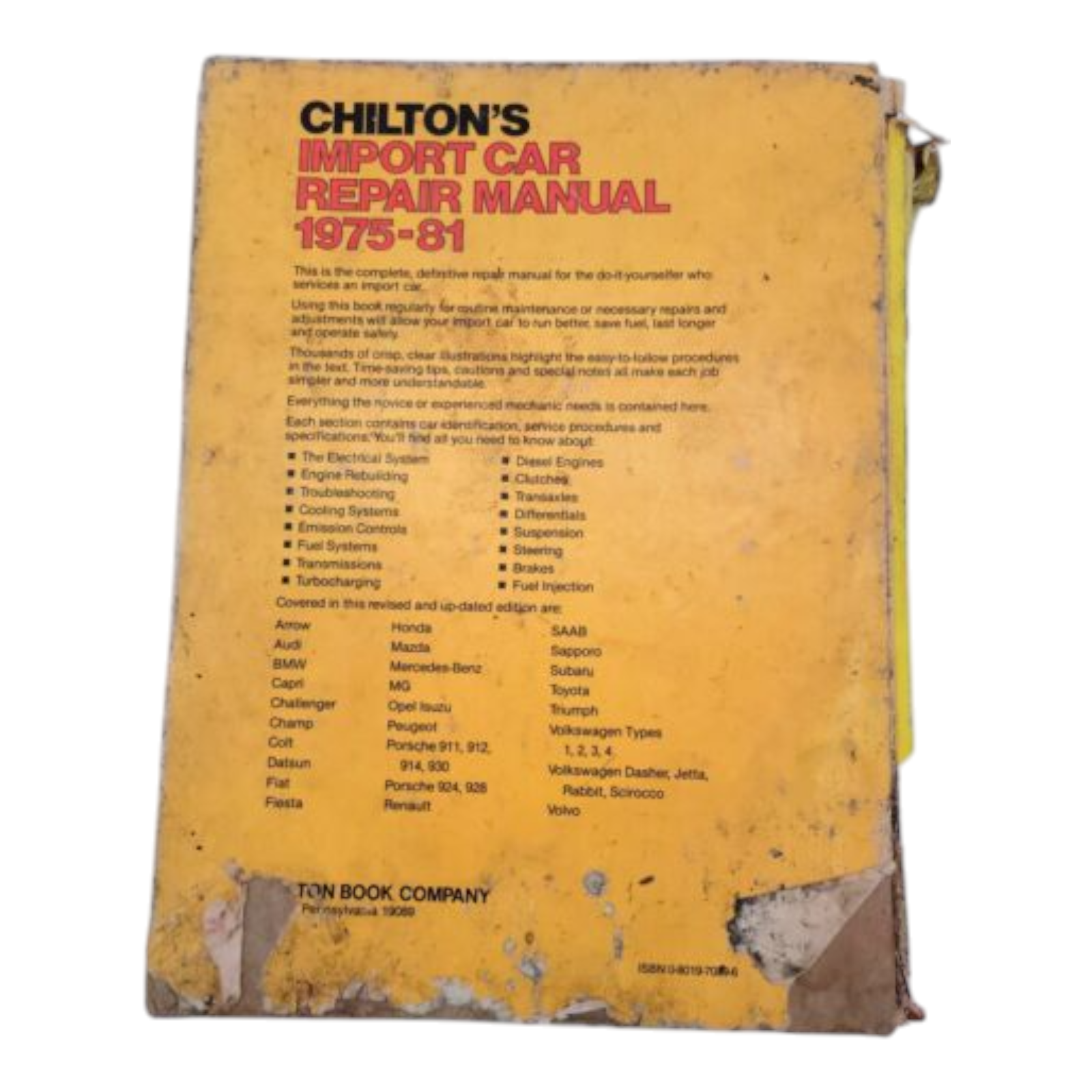 1975-1981 Chilton's Import Car Repair Manual 6th Edition