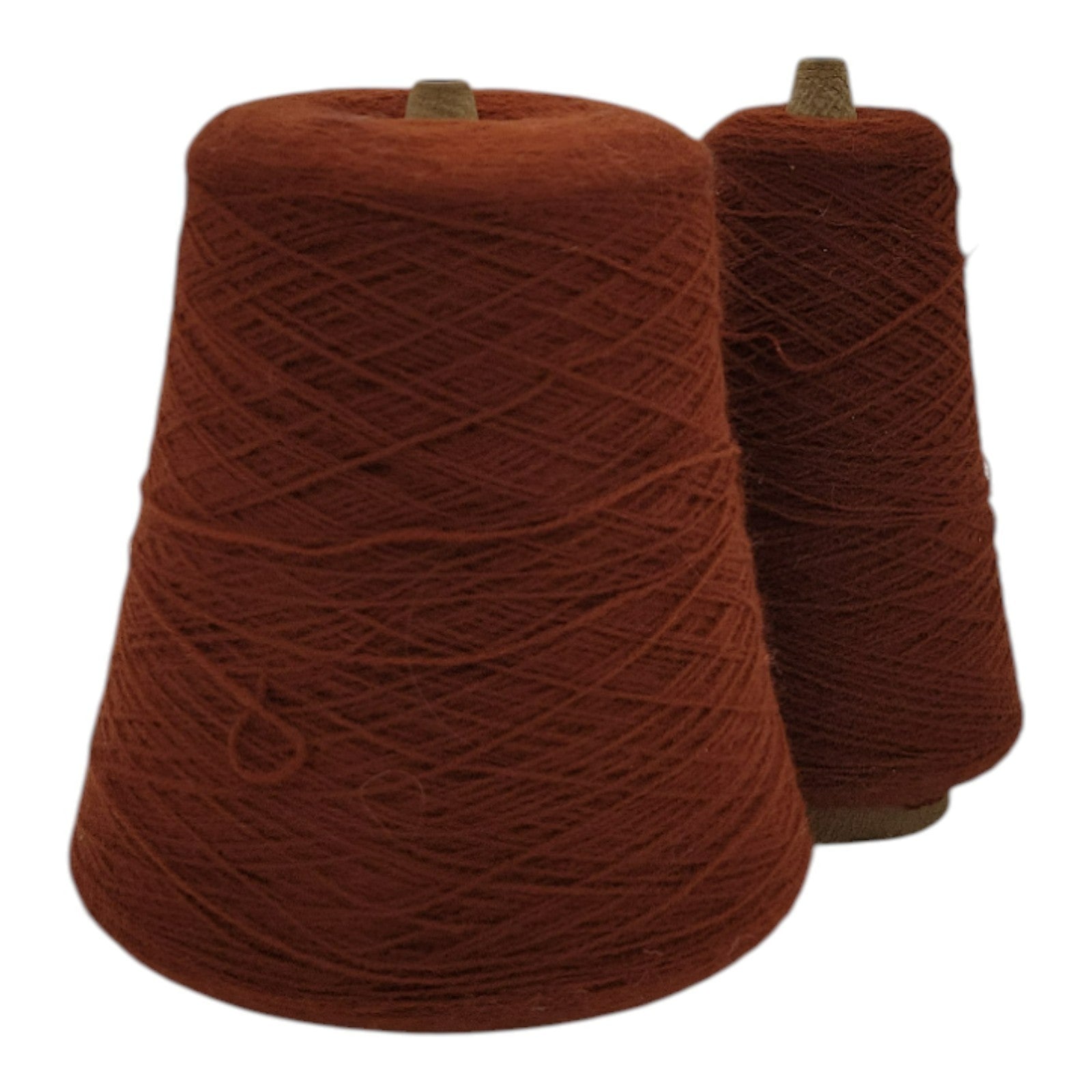 Vintage Exlan 013 Rust M-7257 Yarn Cone 2/24 Lot of 2