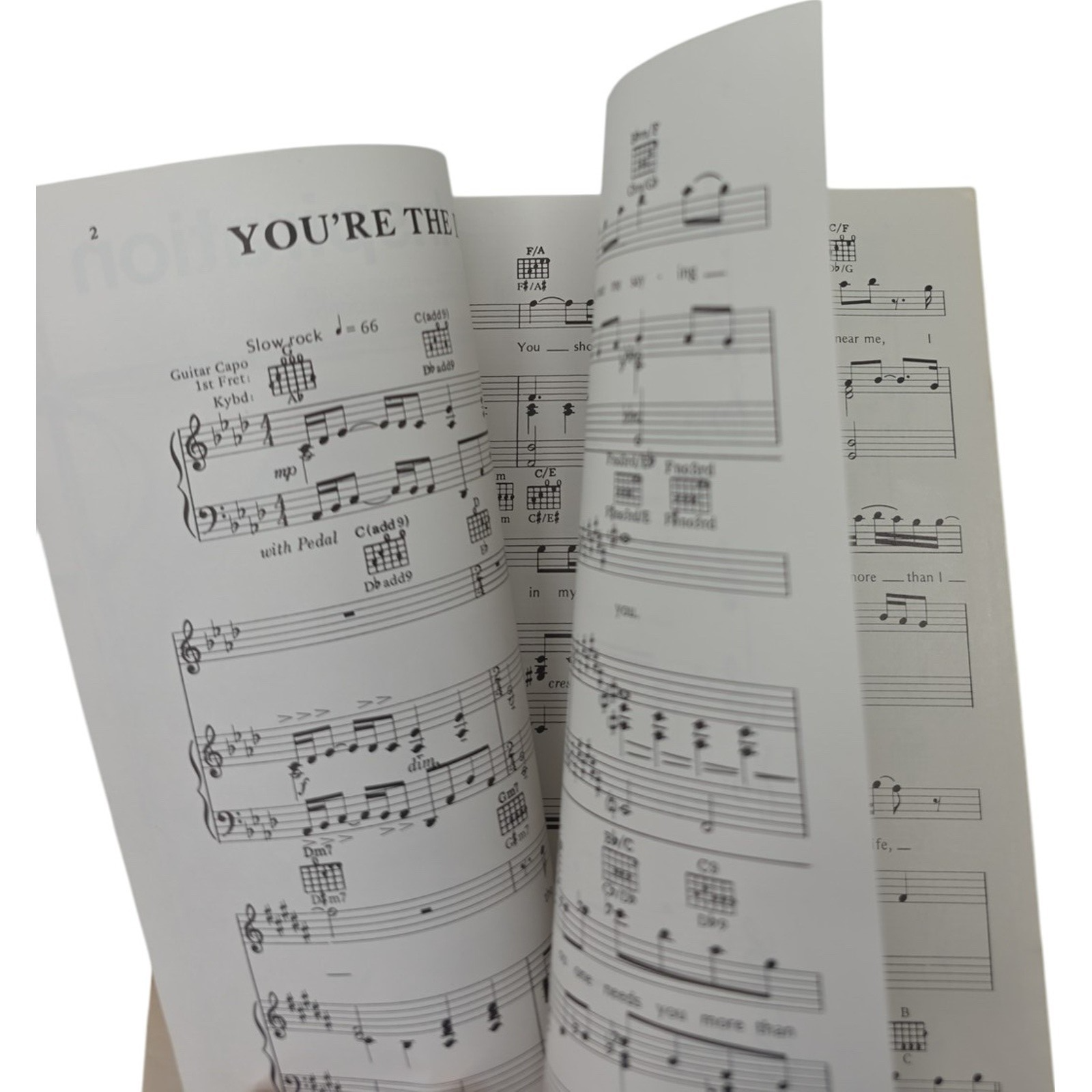 You're The Inspiration Sheet Music Chicago Peter Cetena David Foster 1984