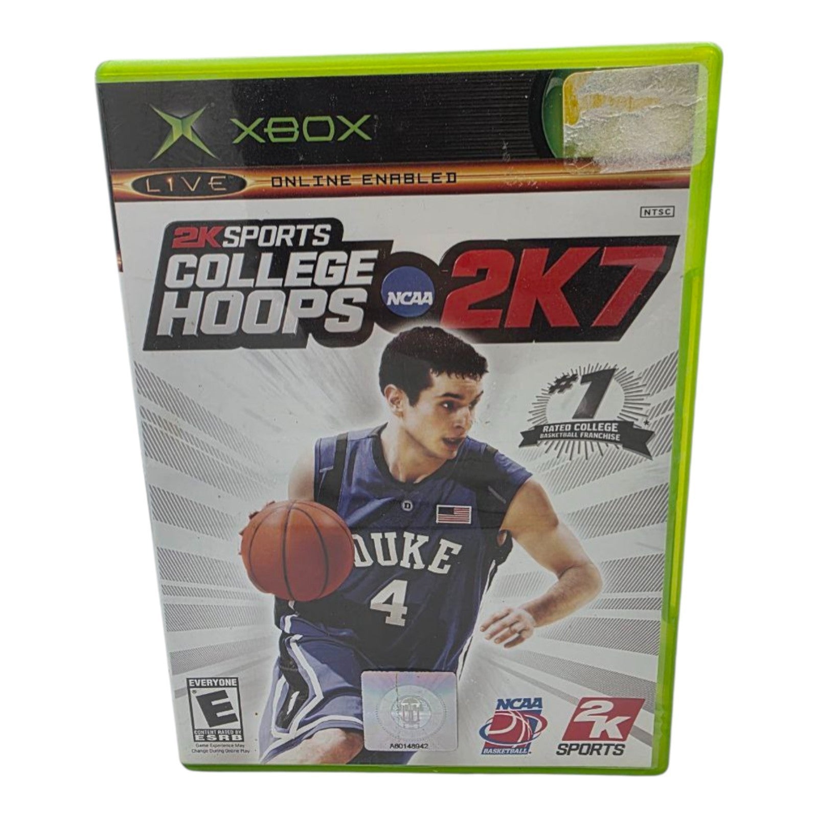 Xbox College Hoops 2K7 Game Complete with Manual NCAA Basketball Tested