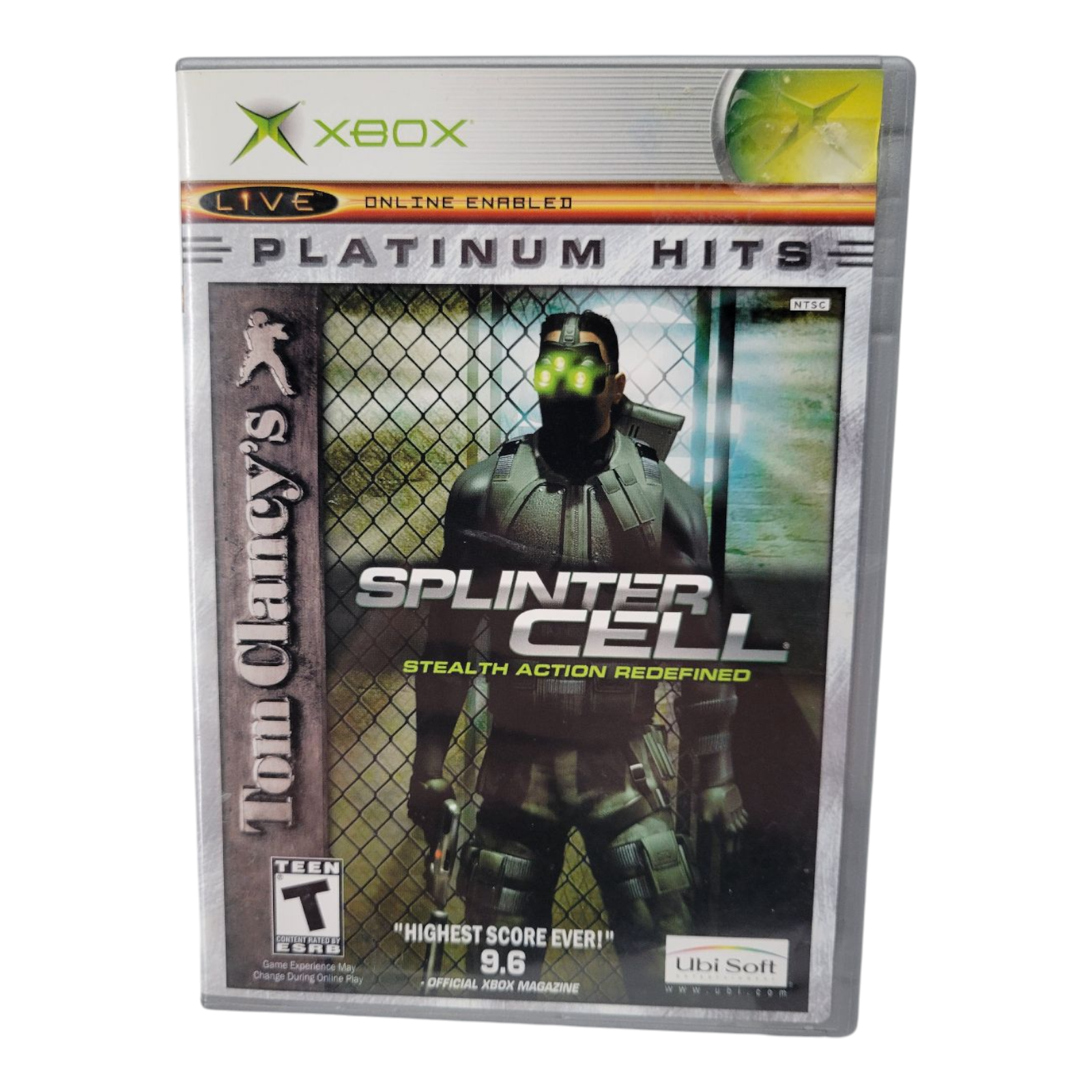 Xbox Tom Clancys Splinter Cell Xbox Platinum Hits 2002 Complete Case Manual