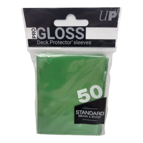 Ultra Pro Deck Protector Solid Green Gloss Finish 50 Standard Card Sleeves