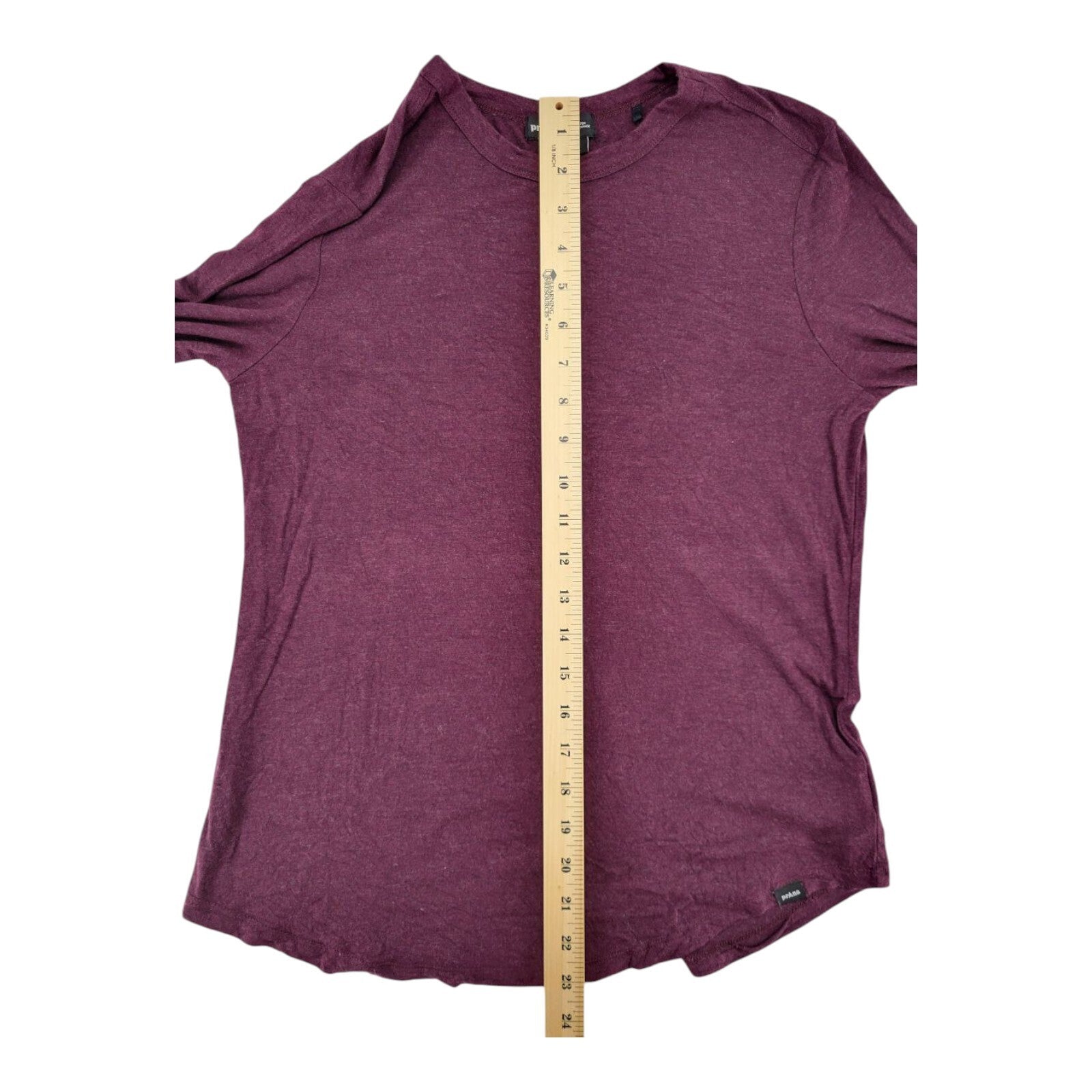 PrAna Long Sleeve Burgundy Lightweight Stretch Womens Top Size Small
