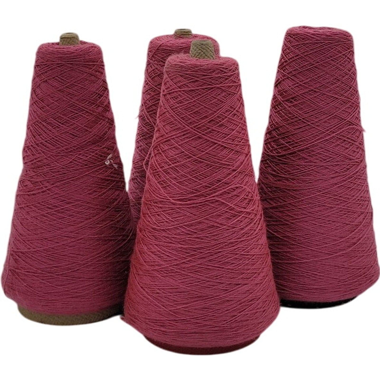 Vintage Pisgah Yarn 2/24 Rose Pink Weaving Knitting Cone Yarn 4695 Lot of 4