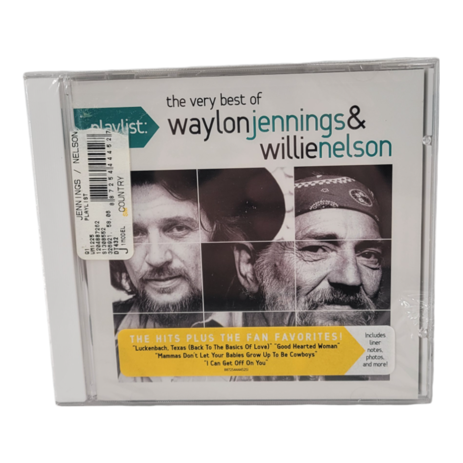 Playlist The Very Best of Waylon Jennings and Willie Nelson CD