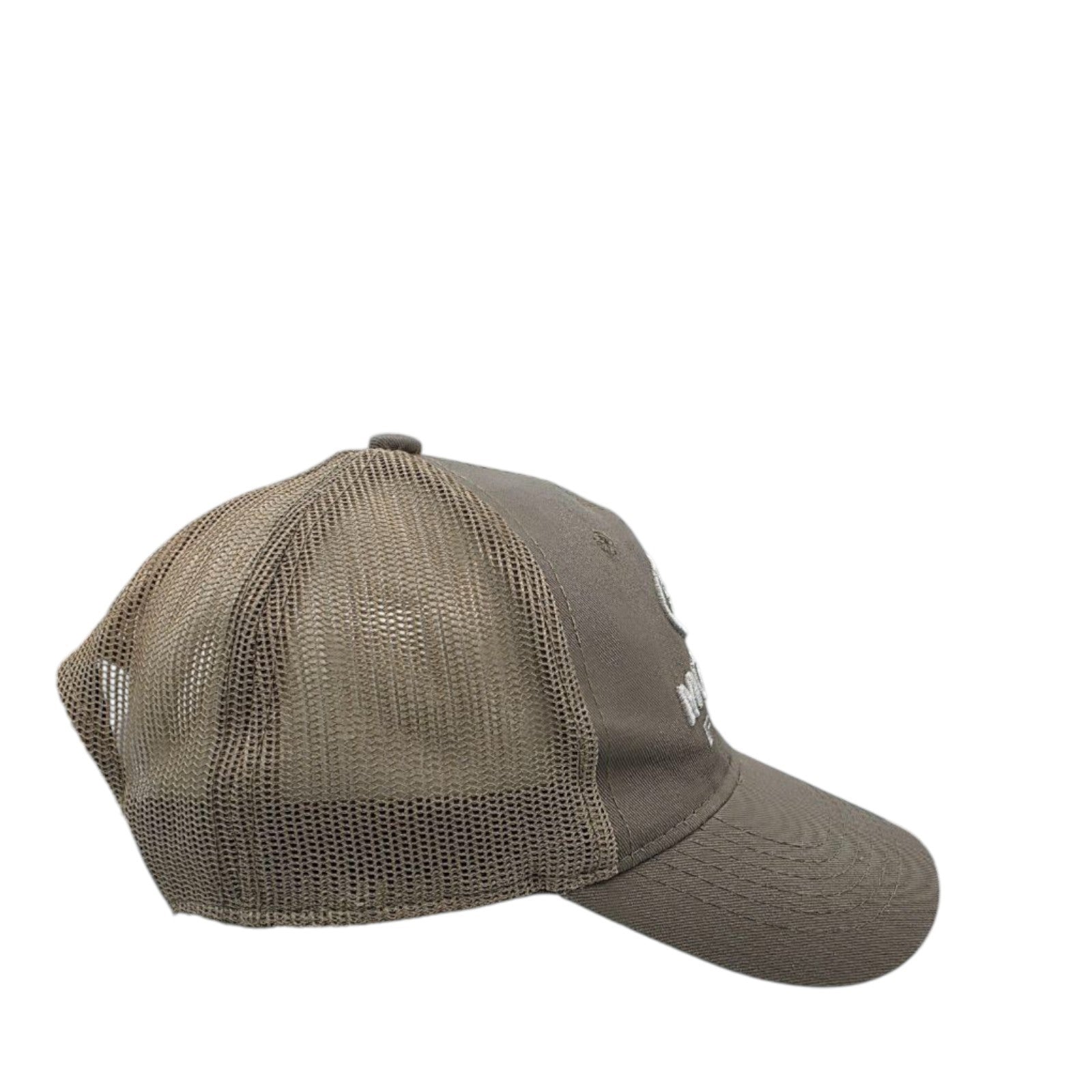 Mossy Oak Fishing Khaki Trucker Hat Mesh Back Snapback Cap One Size