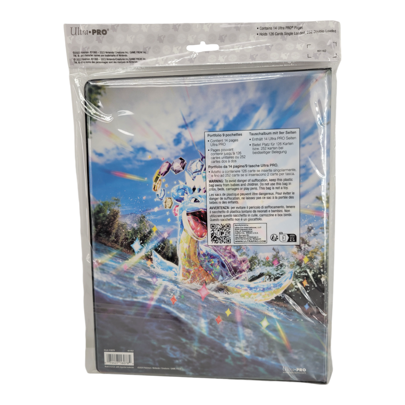 Ultra PRO Pokémon Scarlet & Violet Stellar Crown 9 Pocket Portfolio Binder