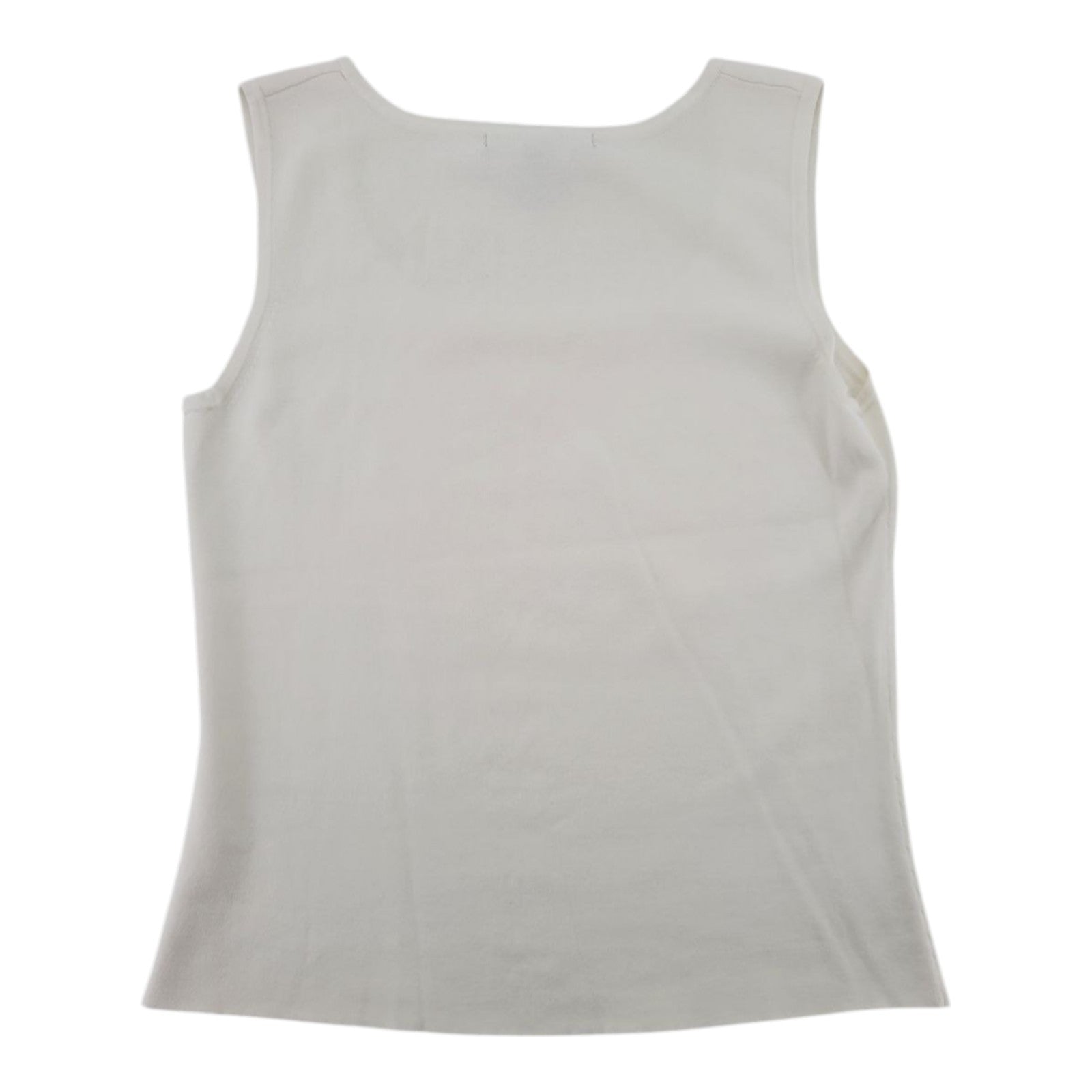Scott Taylor Women's Cream Knit Sleeveless Tank Top Size L