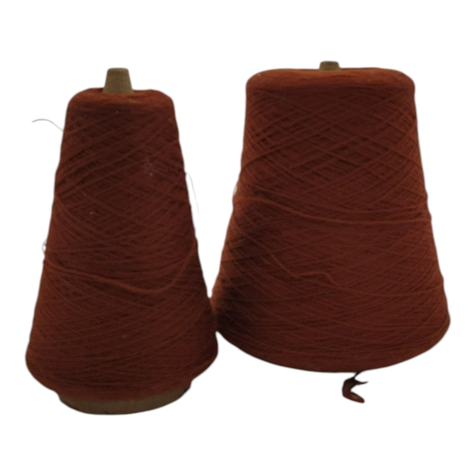 Vintage Exlan 013 Rust M-7257 Yarn Cone 2/24 Lot of 2