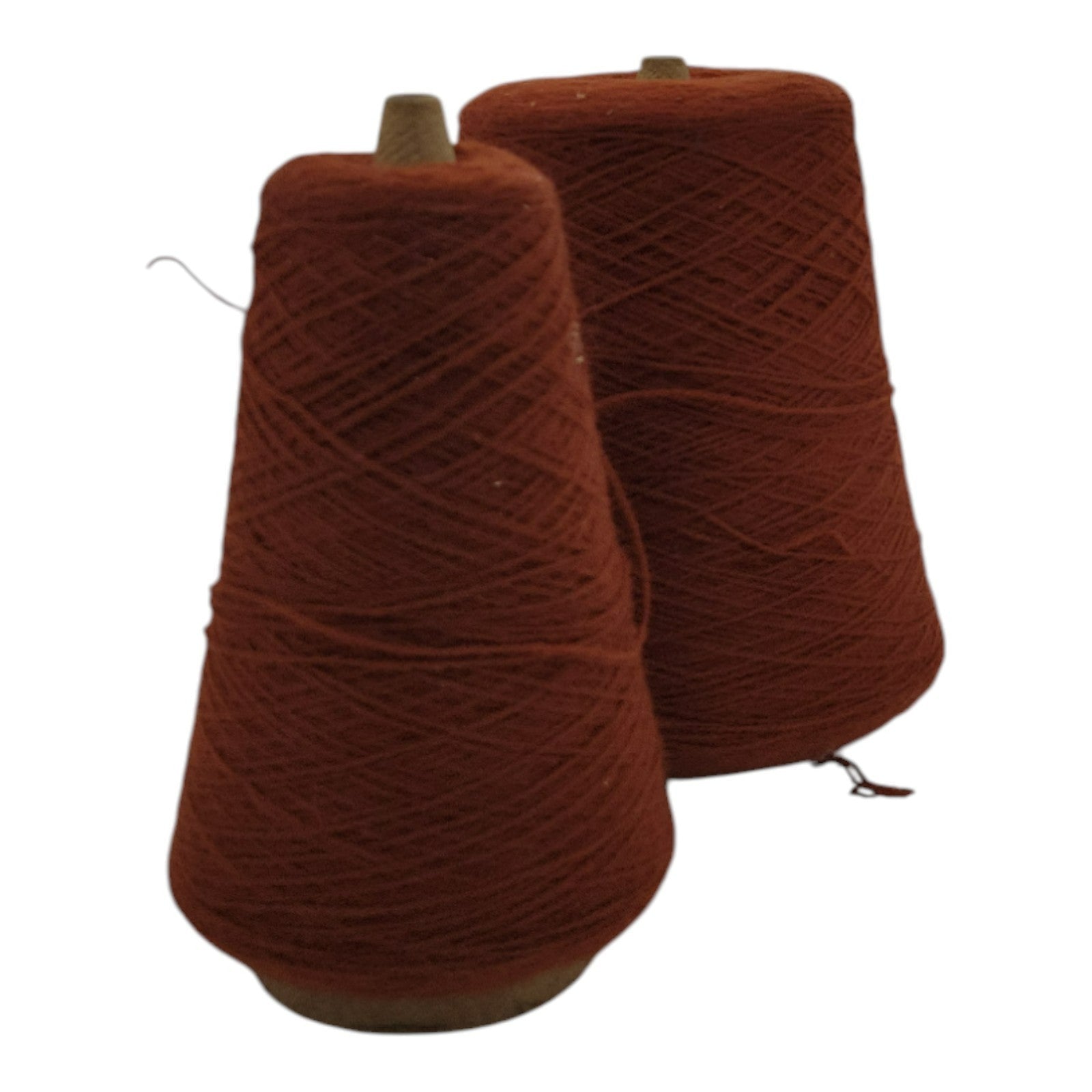 Vintage Exlan 013 Rust M-7257 Yarn Cone 2/24 Lot of 2