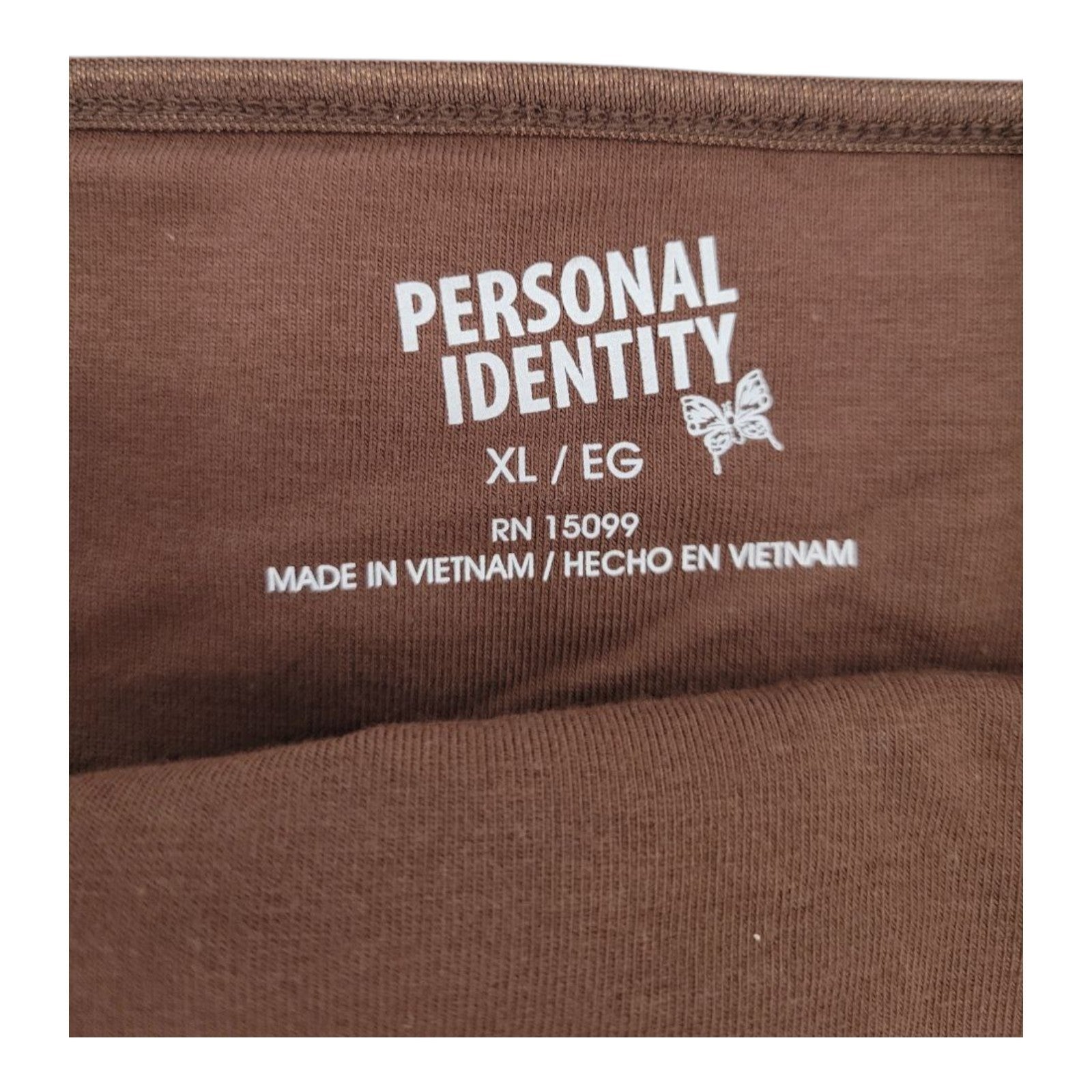 Personal Identity Women's Brown Camisole Tank Top Spaghetti Strap Size XL