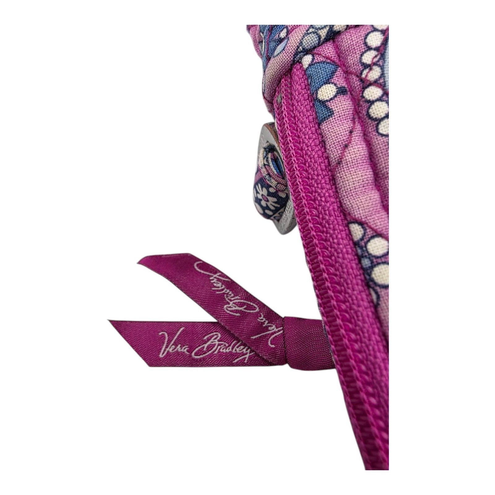 Vera Bradley Pink Purple Paisley Quilted Backpack Adjustable Straps 12x12
