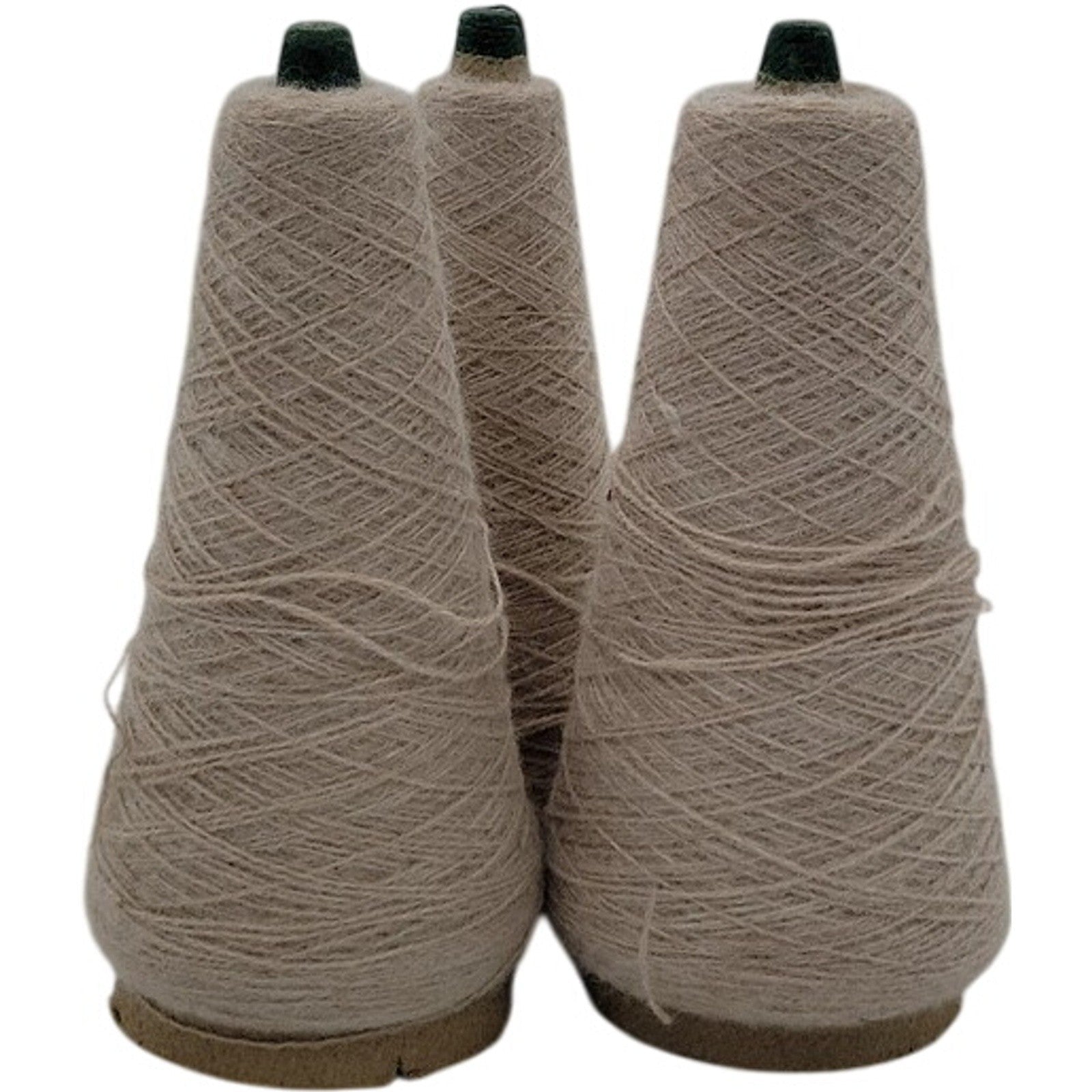Vintage Templon 2/24 Tan Heather Wool Nylon Blend Cone Yarn Lot S-79823