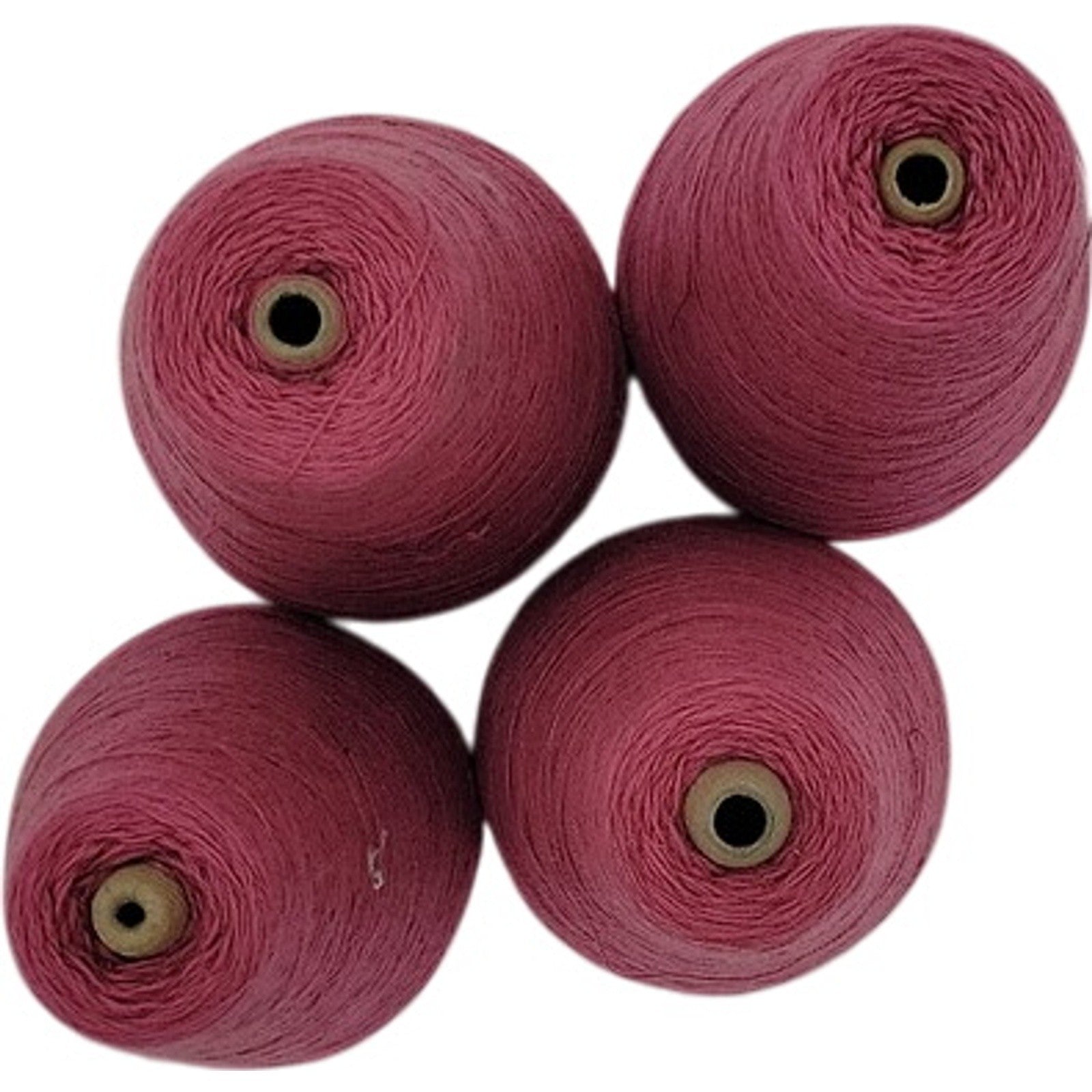 Vintage Pisgah Yarn 2/24 Rose Pink Weaving Knitting Cone Yarn 4695 Lot of 4