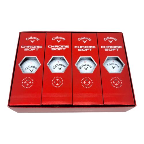 Callaway Chrome Soft Tour Performance 12 Pack White Golf Balls Soft Feel 2022