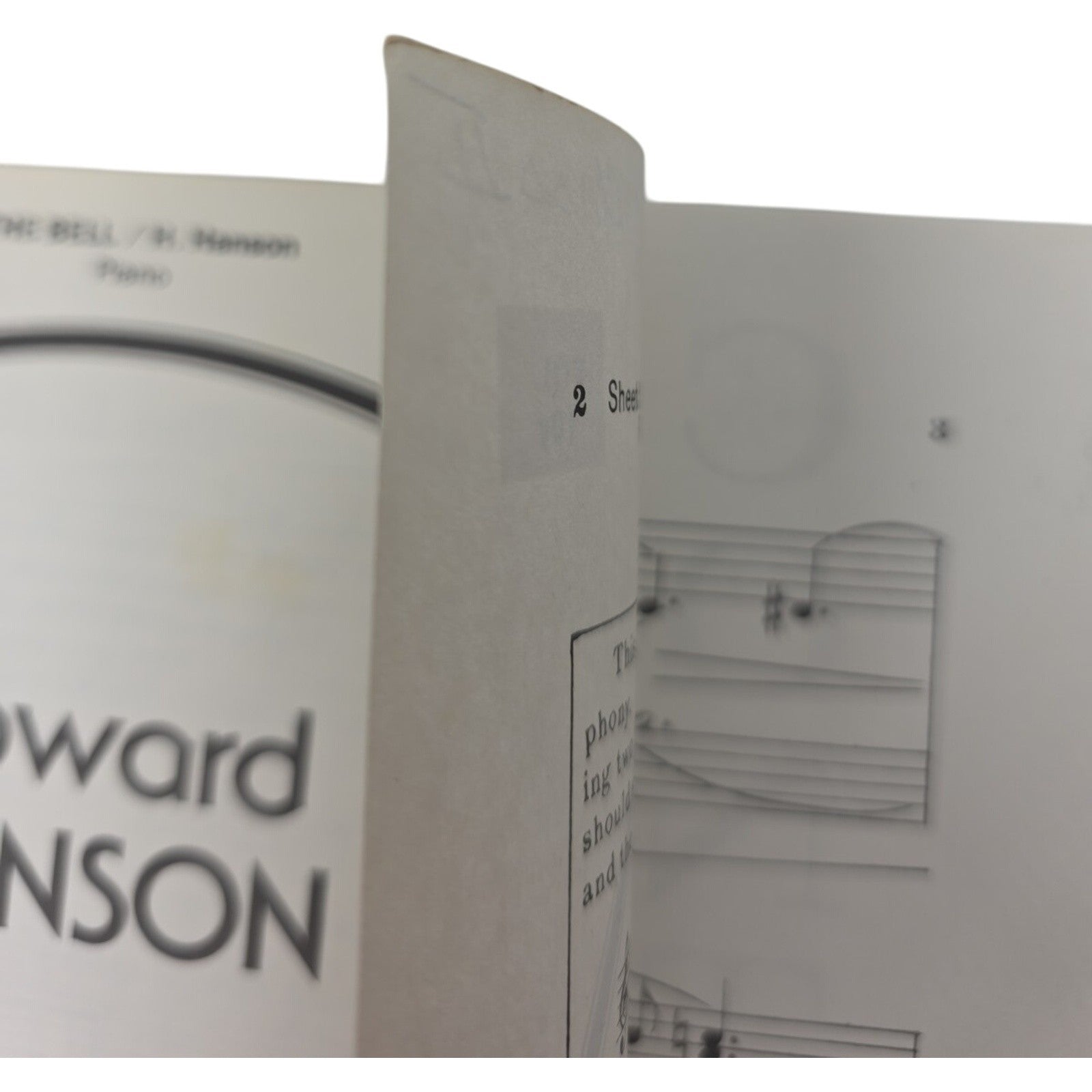 1942 Vintage Sheet Music Howard Hanson The Bell Piano Solo Carl Fischer