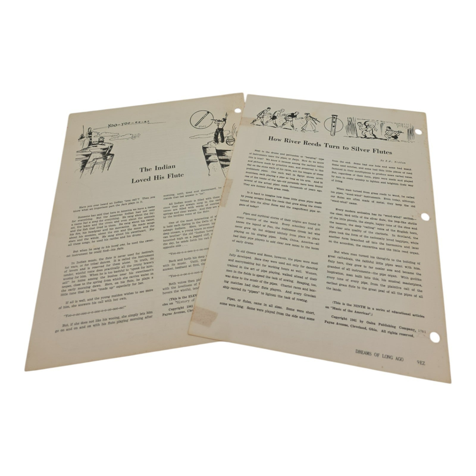 Oahu EZ Method Steel Guitar Sheet Music Dreams of Long Ago Headin Home 1941