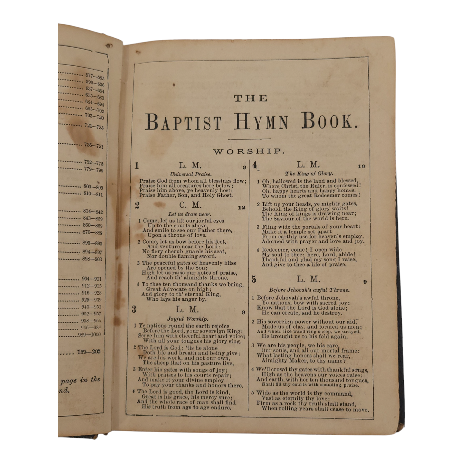 Antique The Baptist Hymn Book 1871 by American Baptist Publication Society