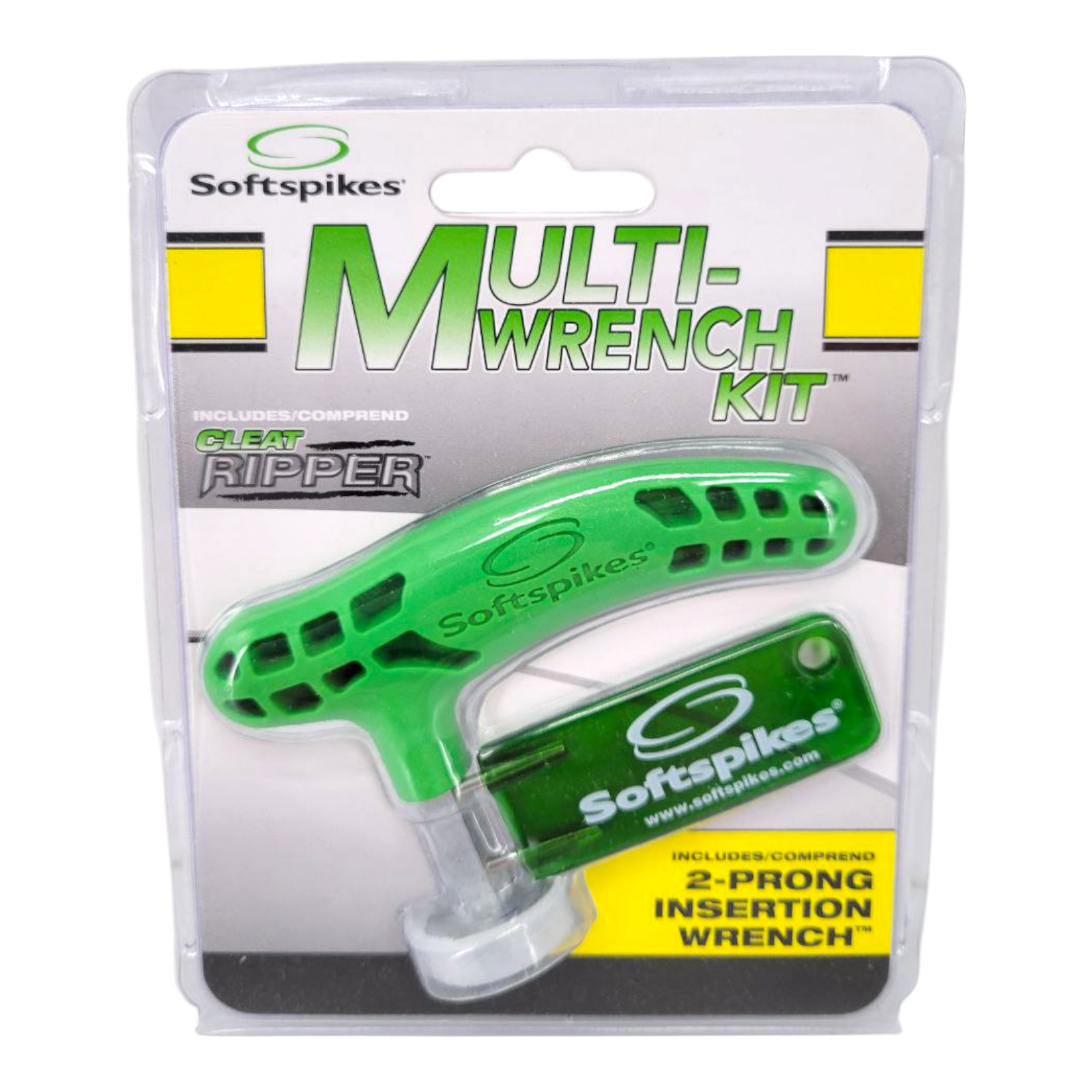 Softspikes Multi Wrench Kit Golf Cleat Ripper 2 Prong Insertion Wrench